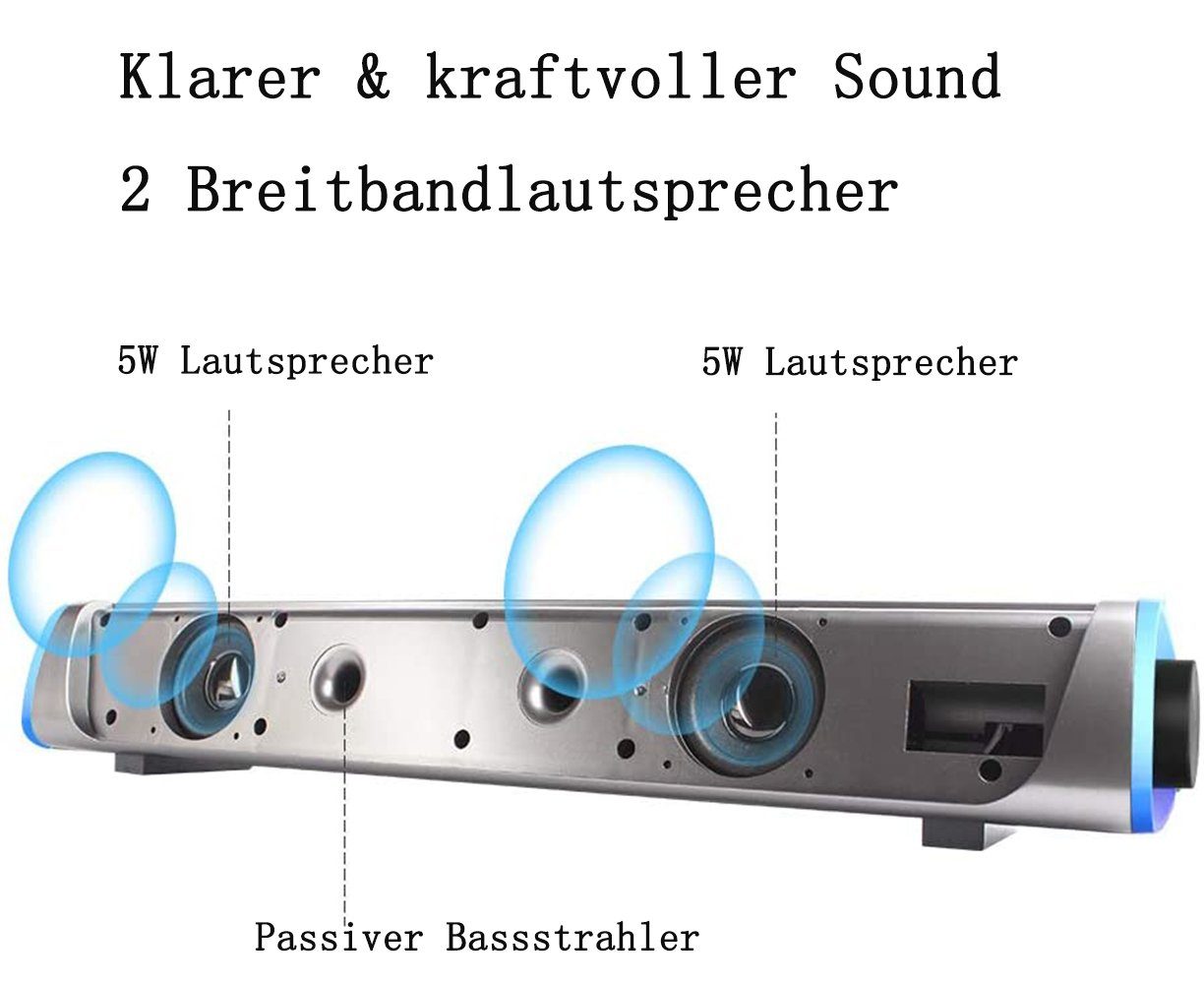 USB-betriebene Computer Lautsprecher, Lautsprecher PC Lautsprecher Kleine GelldG