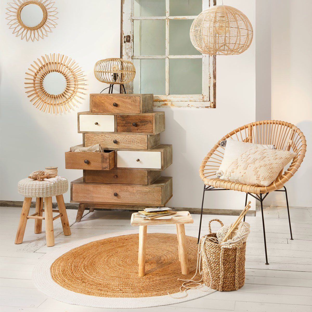 Atmosphera Créateur d'intérieur Sitzhocker (1 Stk., günstig online kaufen