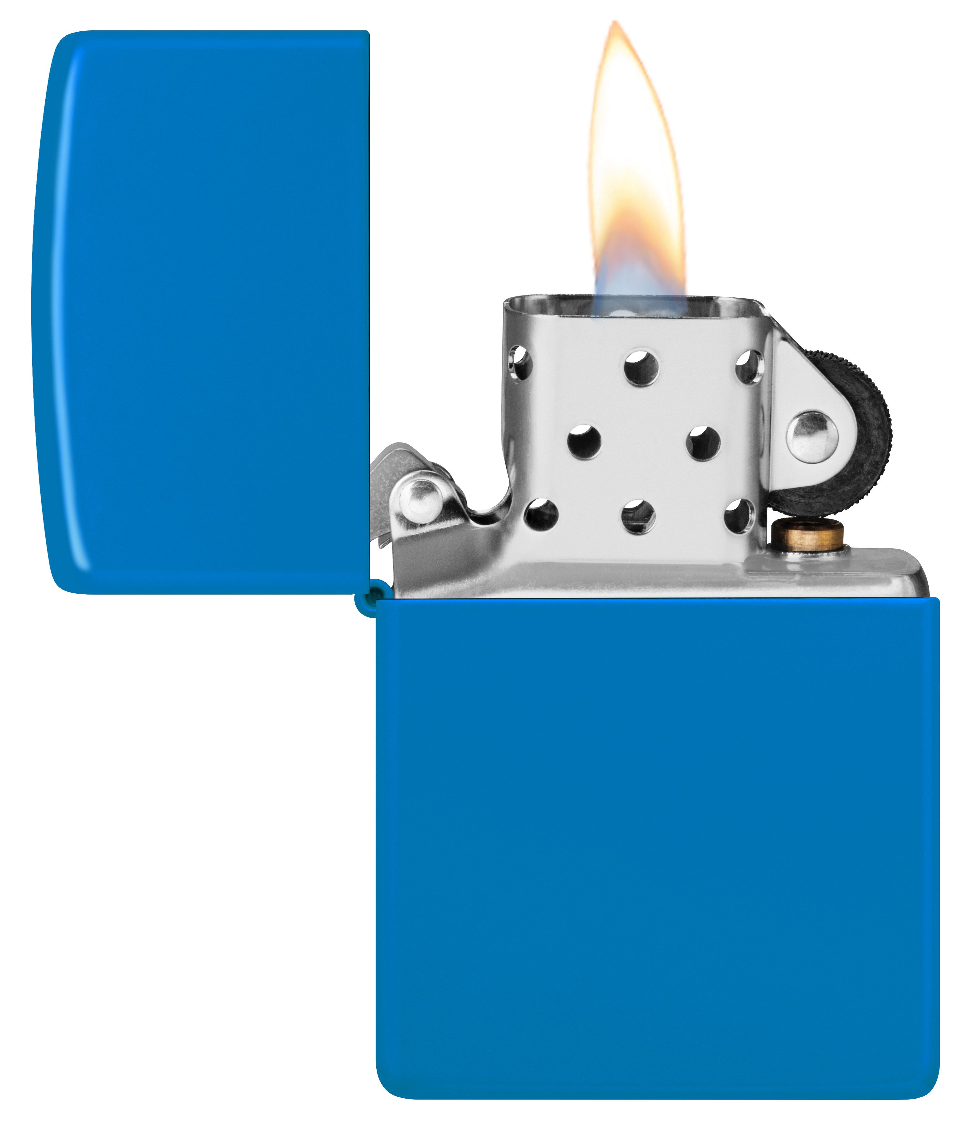 Zippo Feuerzeuge Zippo Sturmfeuerzeug - Base Model - Nachfüllbar Windfest Geschenkbox