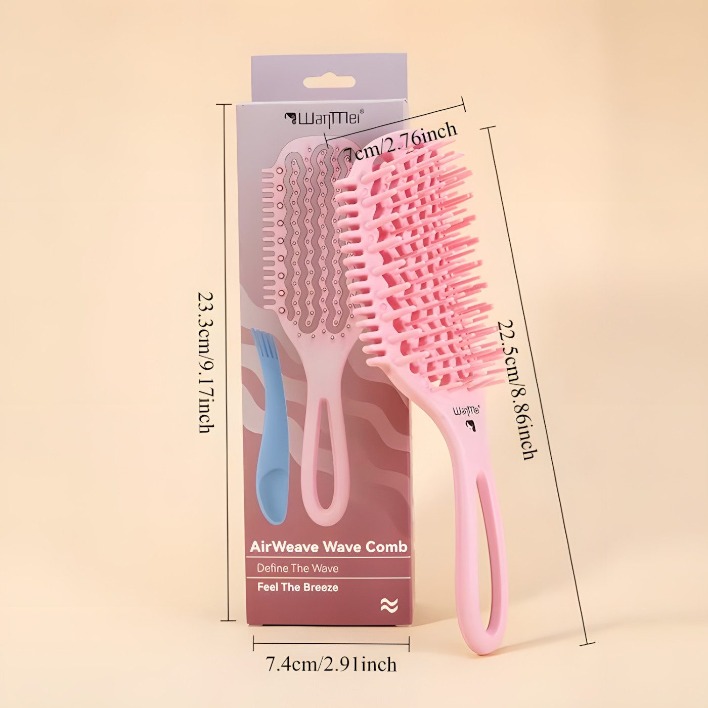 ibettertec Haarbürsten-Set Haarbürsten-Set Entwirrbürste für Nass & Trocken Haar, Haarbürsten-Set Entwirrbürste Paddle Bürste, Haarbürste für Nass- & Trockenhaar, Anti-Frizz Stylingbürste für Damen Herren