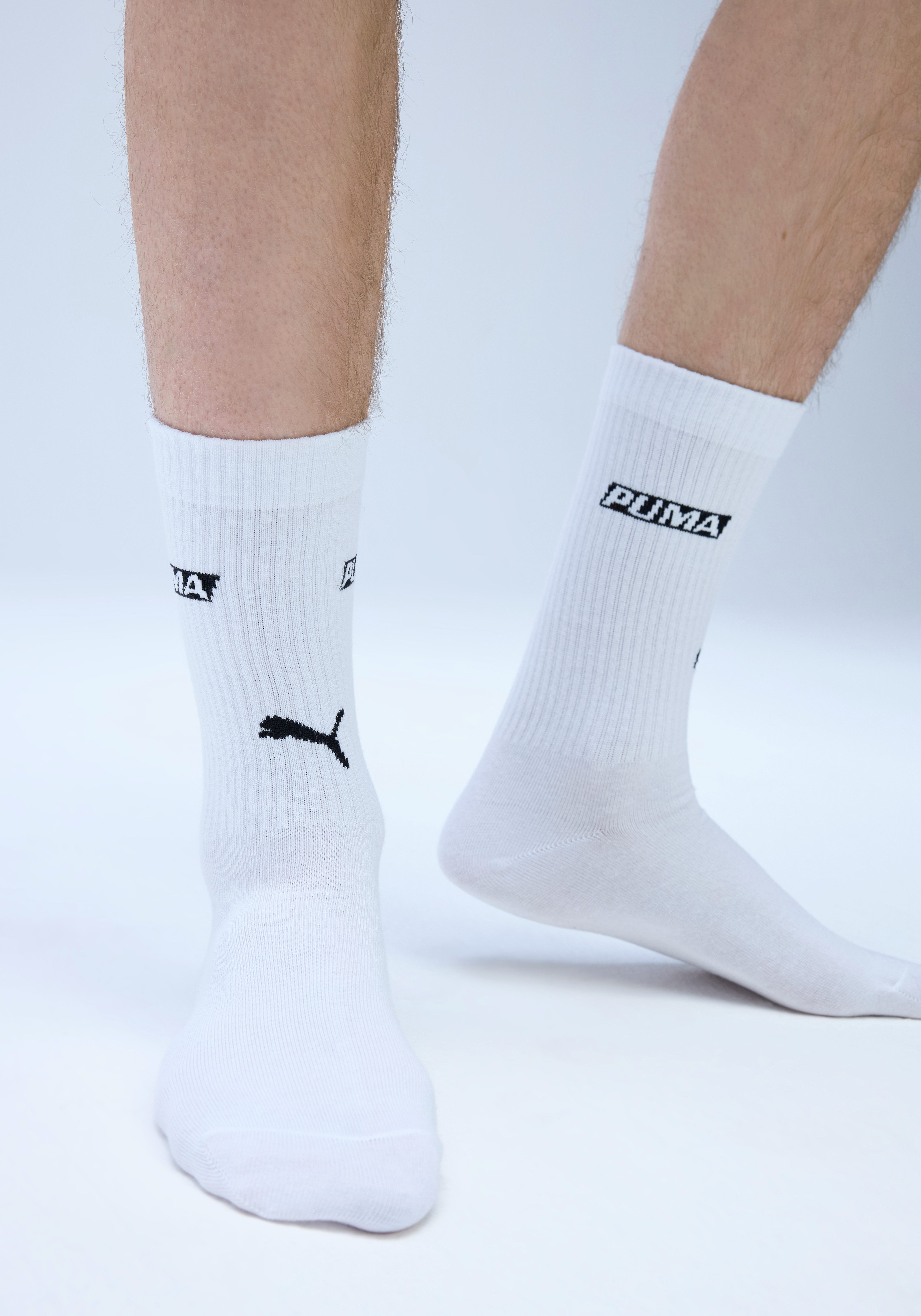PUMA Socken PUMA UNISEX LOGO STACKING CREW SOCK (3 Paar)