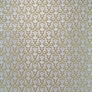 Stofferia Stoff Dekostoff Satin Jacquard Colbert Gold, Breite 280 cm, Meterware