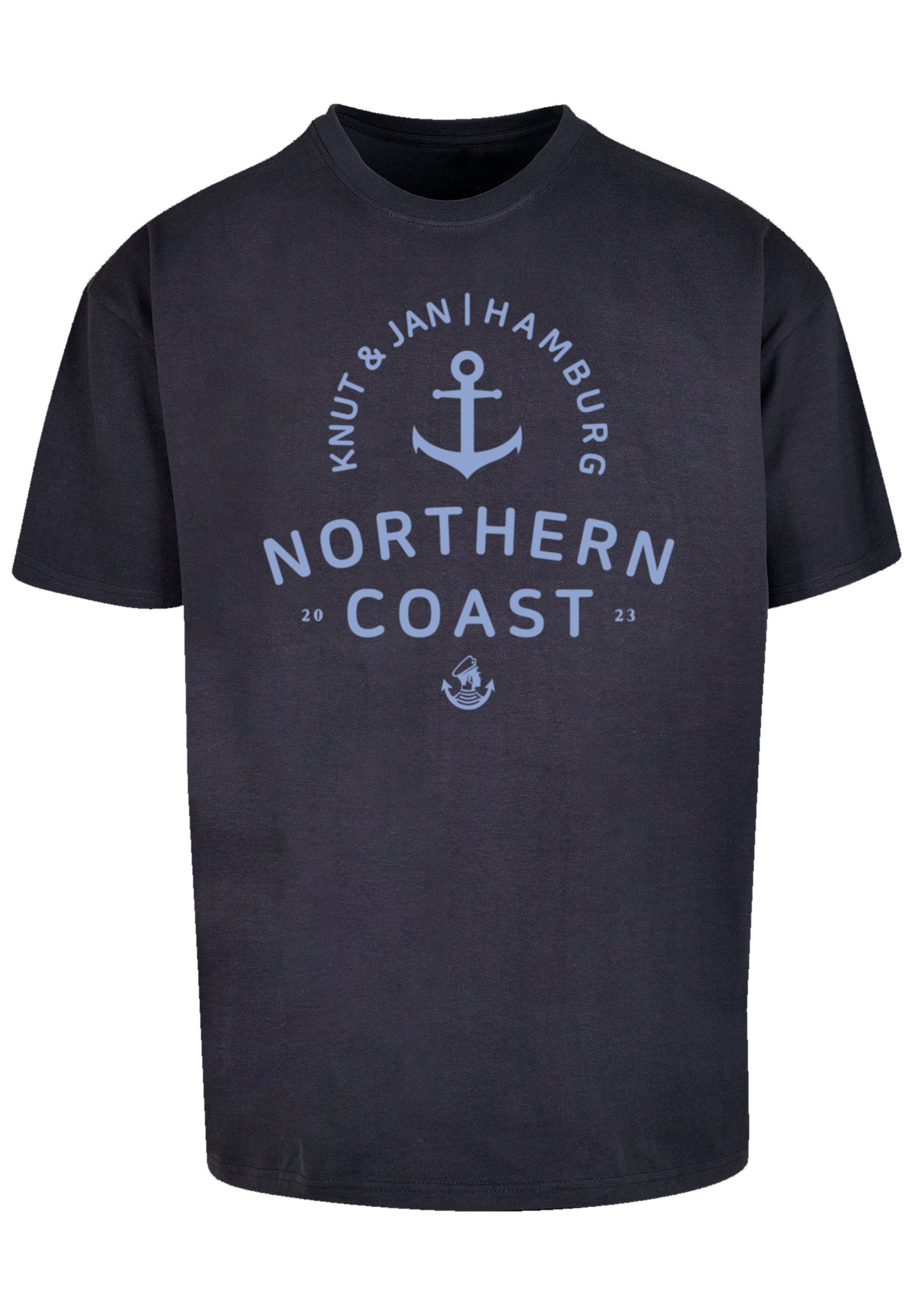 Hamburg navy & F4NT4STIC Print Jan Nordsee T-Shirt Knut