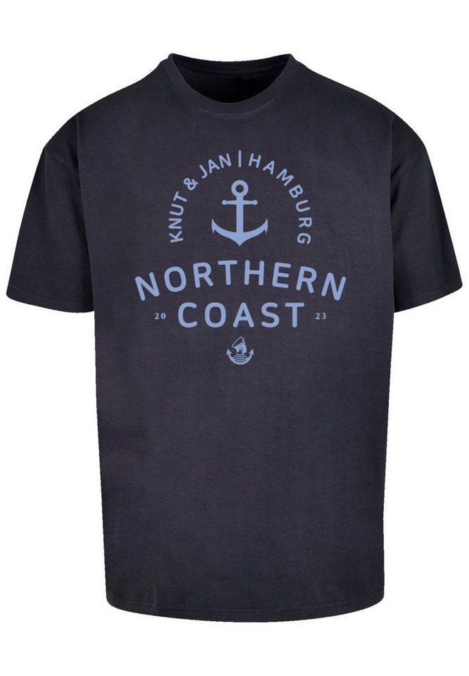 F4NT4STIC T-Shirt Nordsee Knut & Jan Hamburg Print, Fällt weit aus, bitte  eine Größe kleiner bestellen