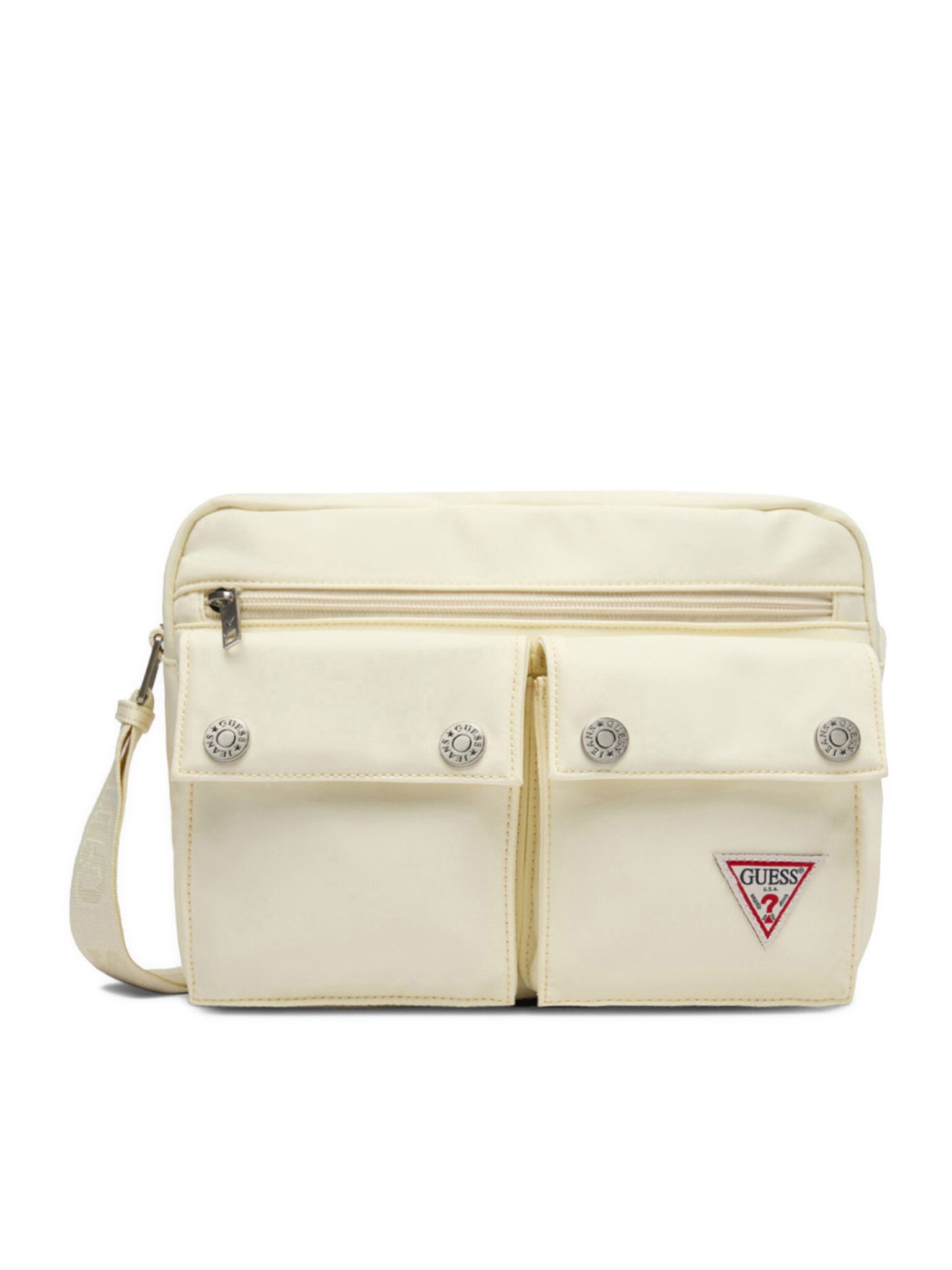 GUESS JEANS Handtasche Guess Jeans Damenhandtasche Écru GUESS JEANS-CWBEO-GUESS-XC-002-09 Bei