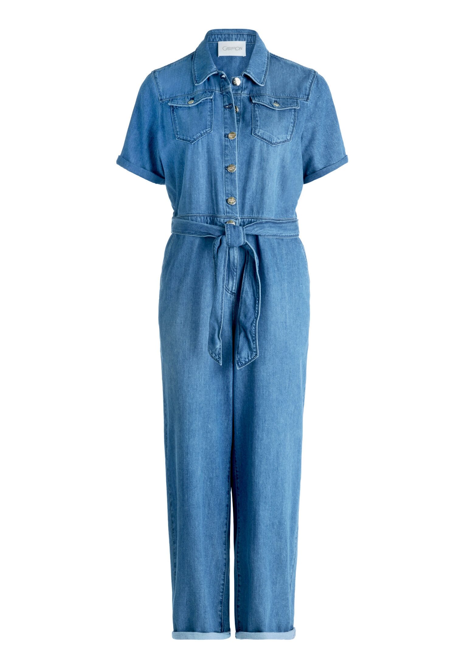 Cartoon Overall Damen mit Bindegürtel (1-tlg) Design