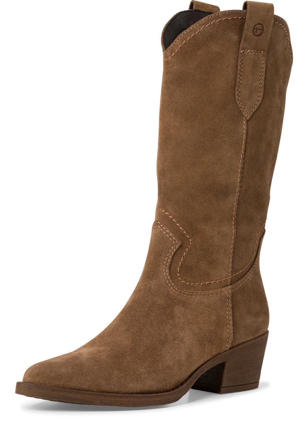 Tamaris Westernstiefel, Blockabsatz, Cowboystiefel in spitzer Form günstig online kaufen