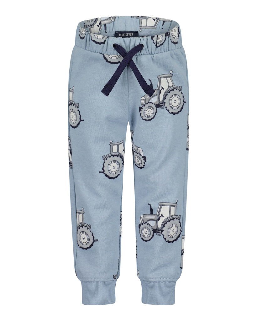 Blue Seven Jogginghose Blue Seven Baby Jungen Traktor Jogginghose Sweathose blau (1-tlg., kein Set)