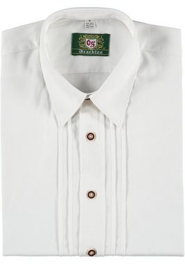 OS-Trachten Trachtenhemd Gluxex Langarmhemd mit 2x2 Biesen