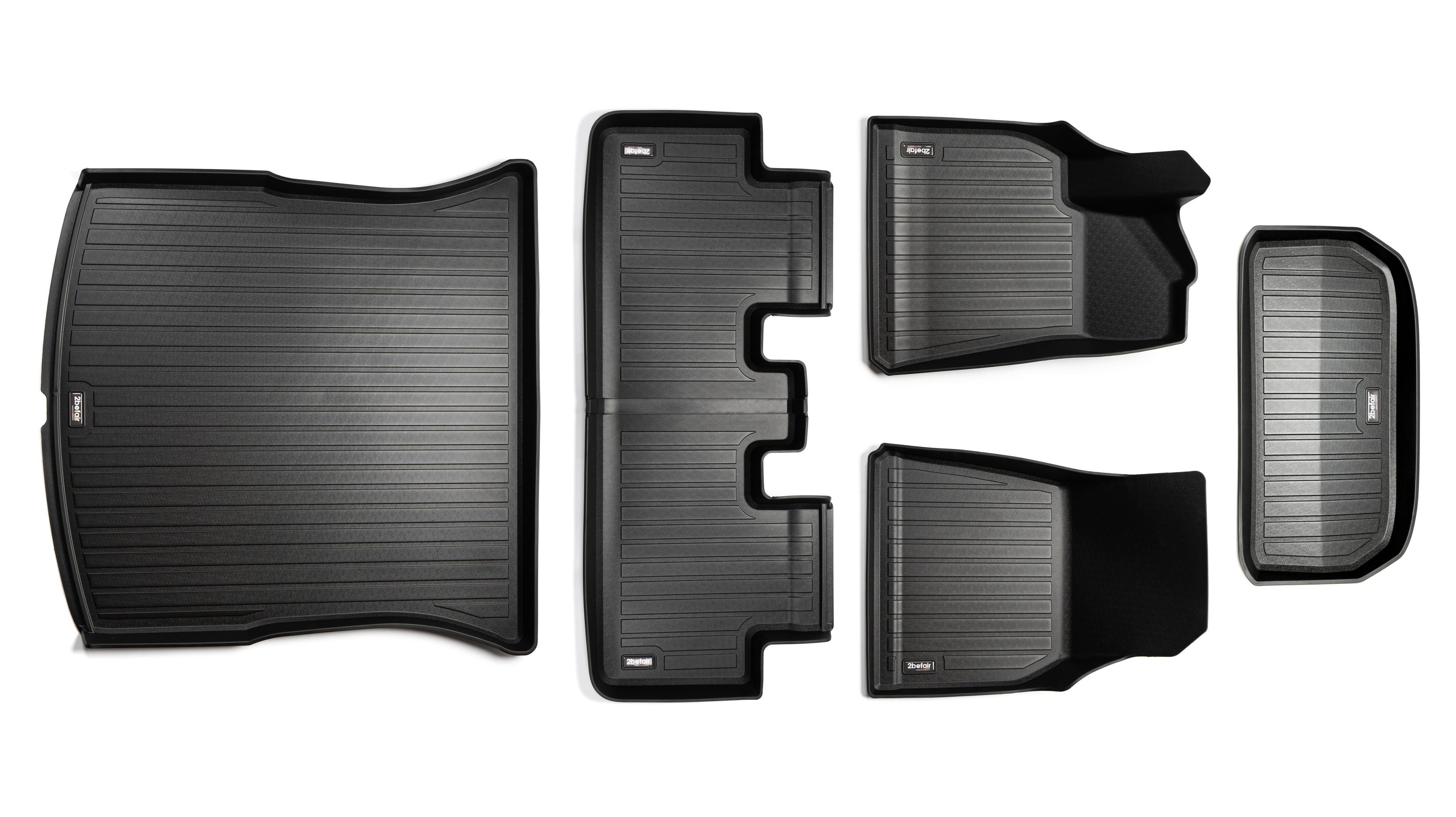 Model Tesla Y, Tesla Shop4EV Essential-Set für für Auto-Fußmatte