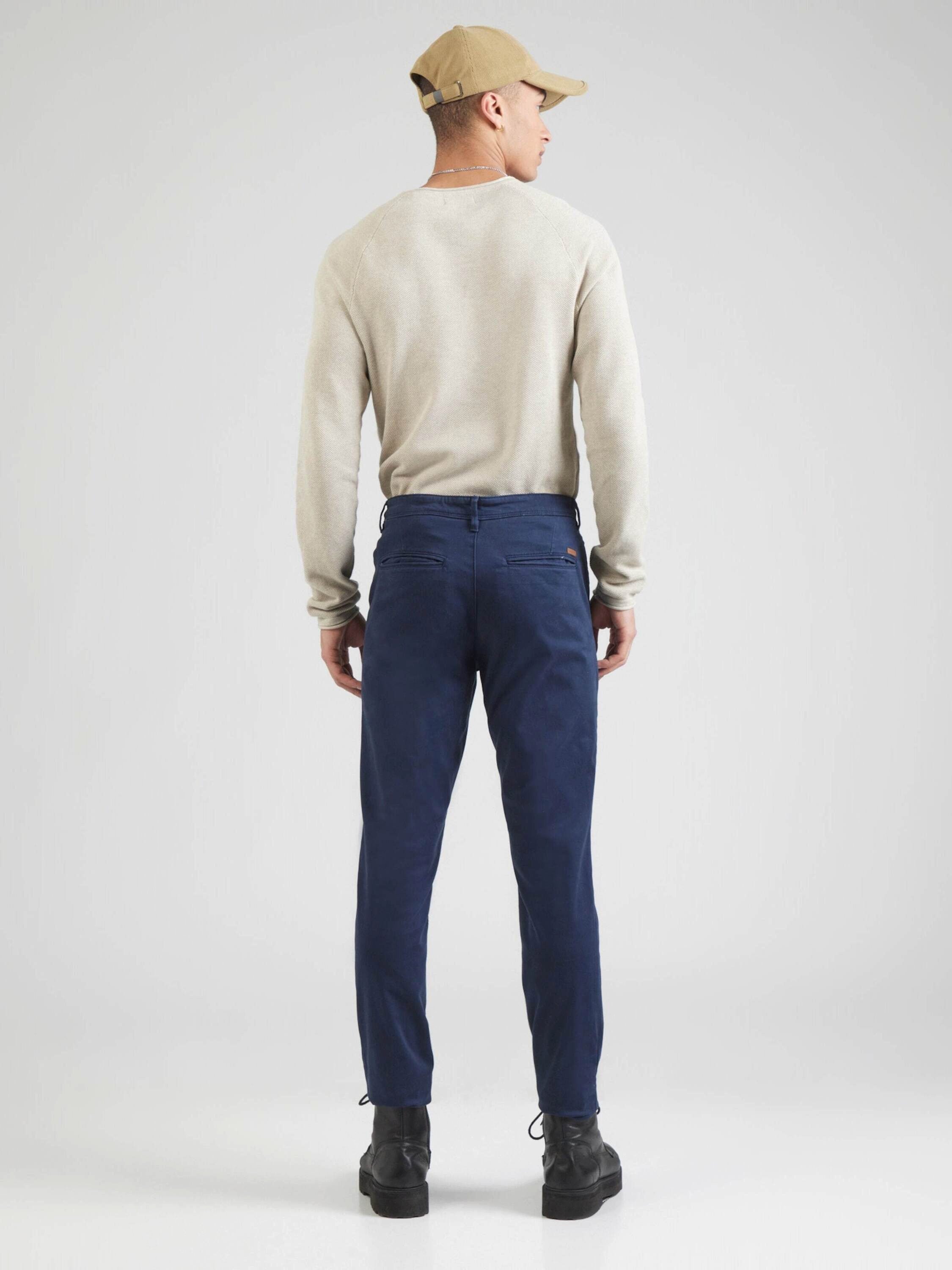 Jack & Jones Herren Chino Hose JJIMARCO JJBOWIE SA - Slim Fit - Blau - Grün günstig online kaufen