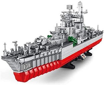 COIL Modellbausatz Military Warship,Elroy369Lion 1:275,STEM Modell Flugzeugträger, (2462-tlg)