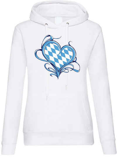 Youth Designz Kapuzenpullover Bayern Love Liebe Damen Hoodie Pullover mit trendigem Frontprint