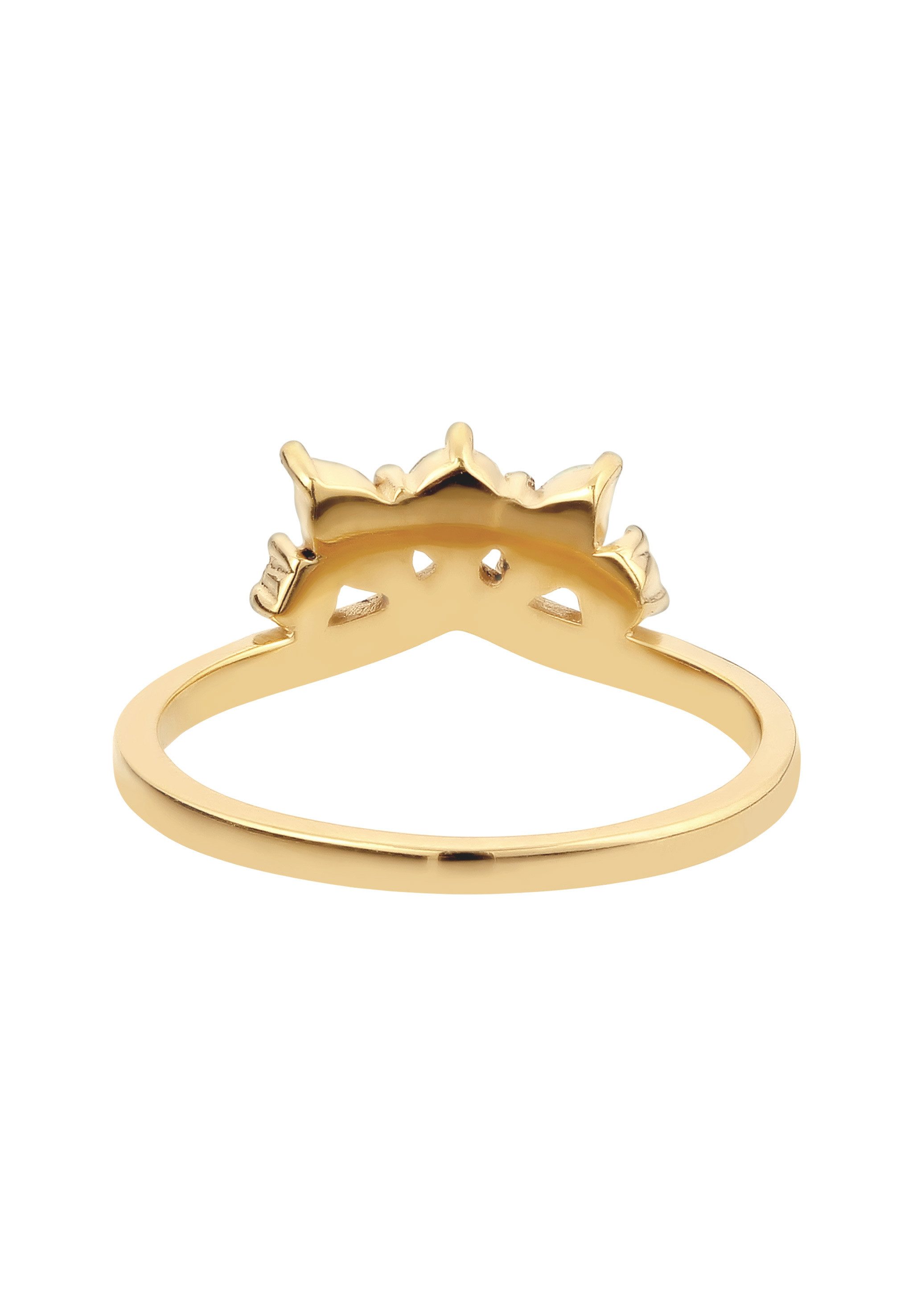 Elli Fingerring Krone mit Kristallen von Swarovski® 925 Sterling Silber – Bild 4 von 5