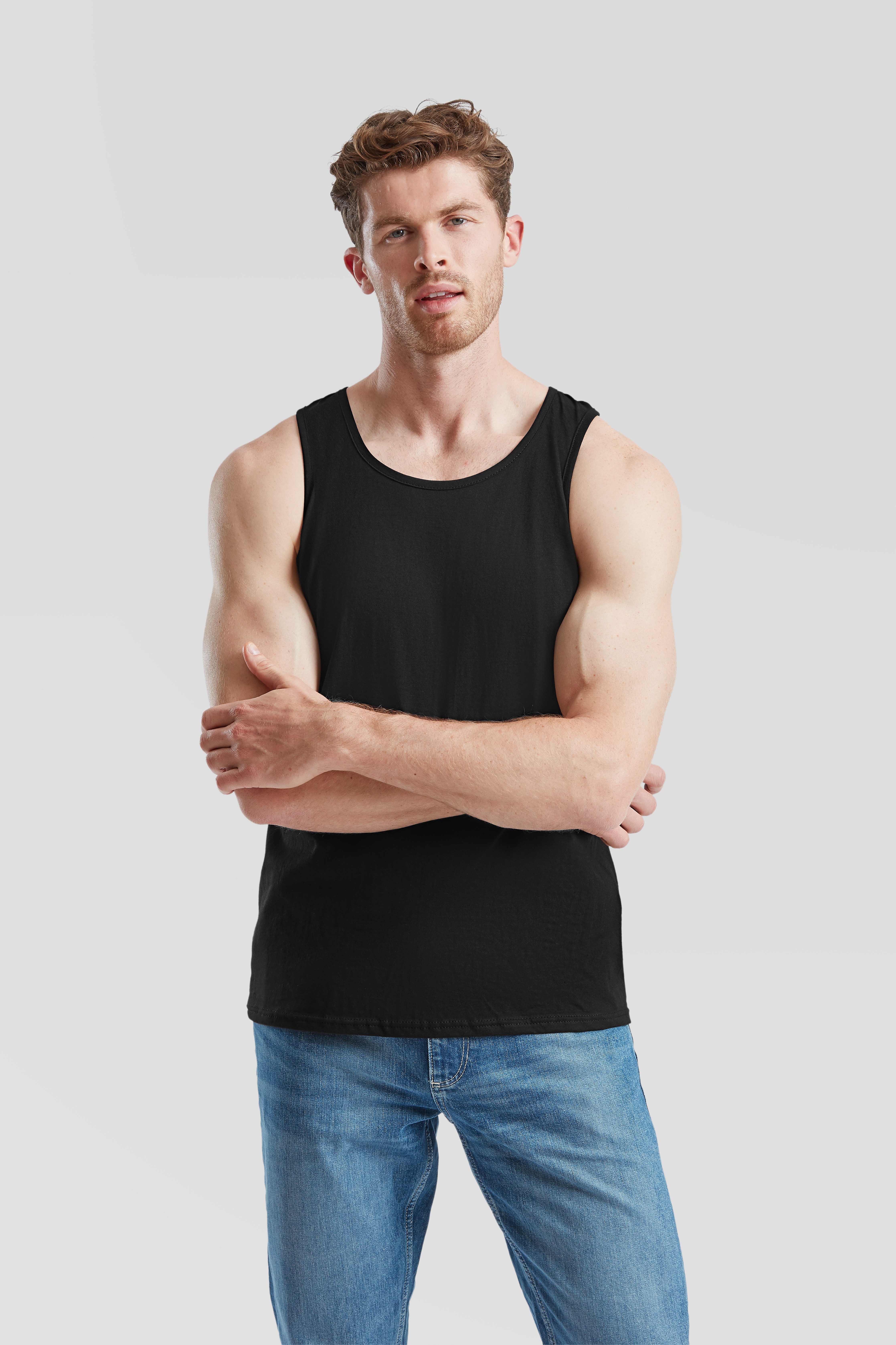 Fruit of the Loom Tanktop (Packung, 2-tlg) aus reiner Baumwolle