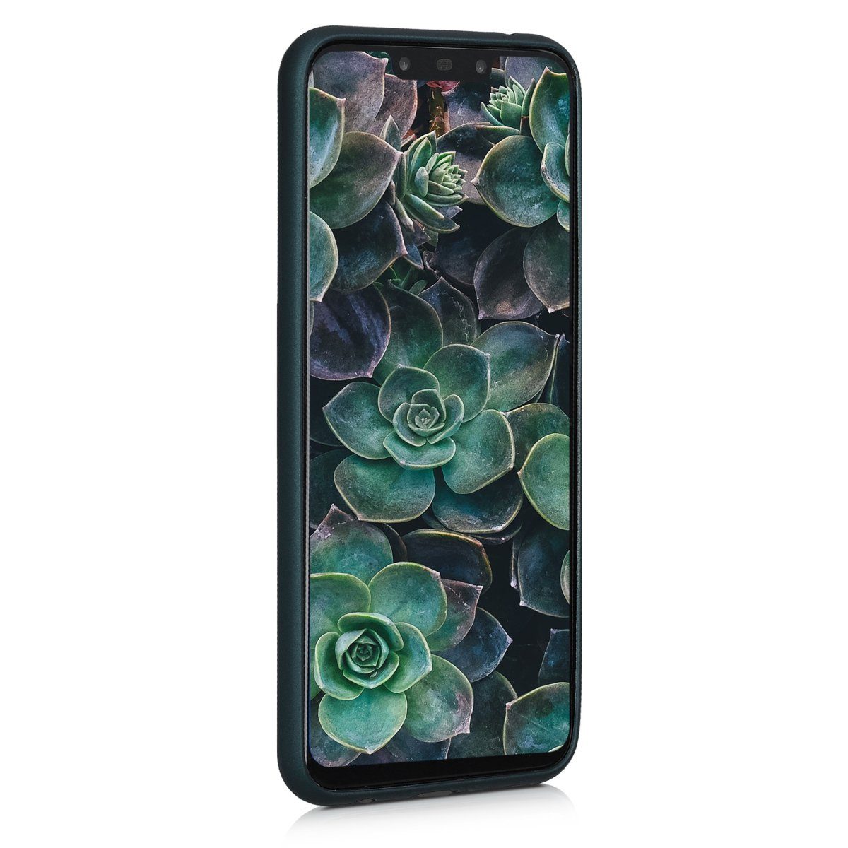 kwmobile Handyhülle Handyhülle für Huawei Mate 20 Lite Hülle, Silikon Case metallisch schimmernd - Schutzhülle Cover