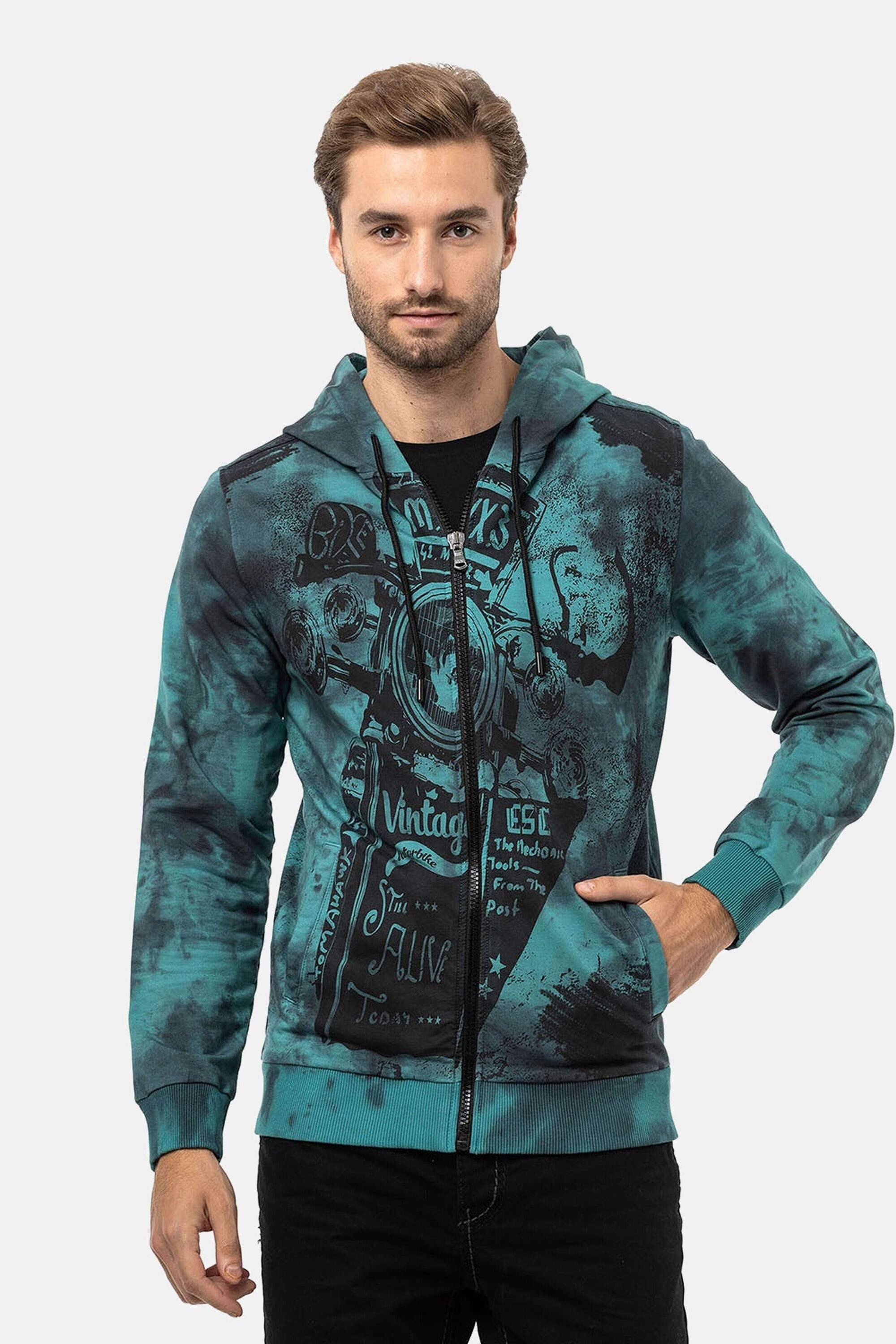 Cipo & Baxx Sweatjacke Jacken (1-tlg) mit Print, CL561 günstig online kaufen