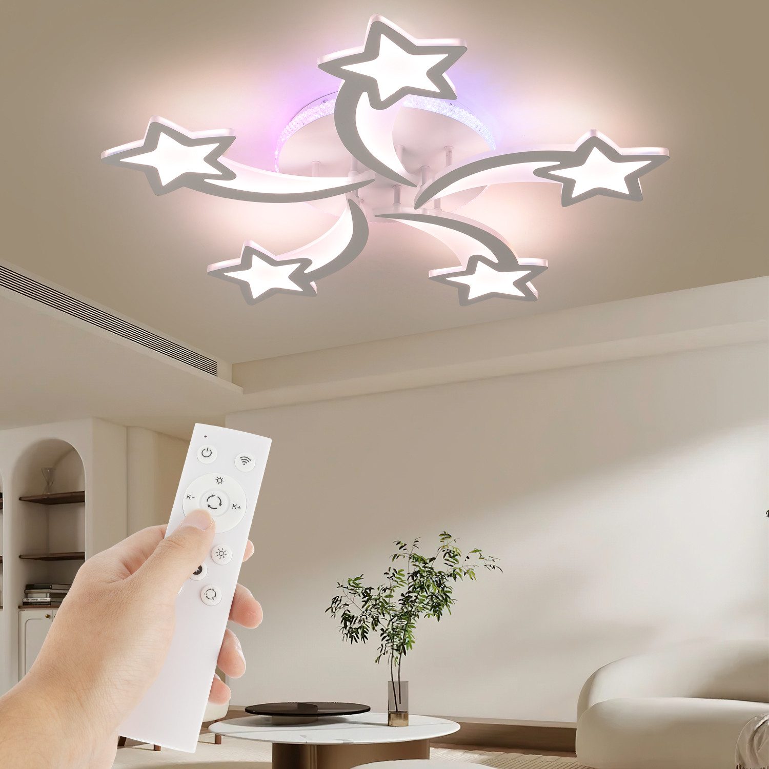 WILGOON Deckenleuchte LED Deckenleuchte Dimmbar 54W günstig online kaufen