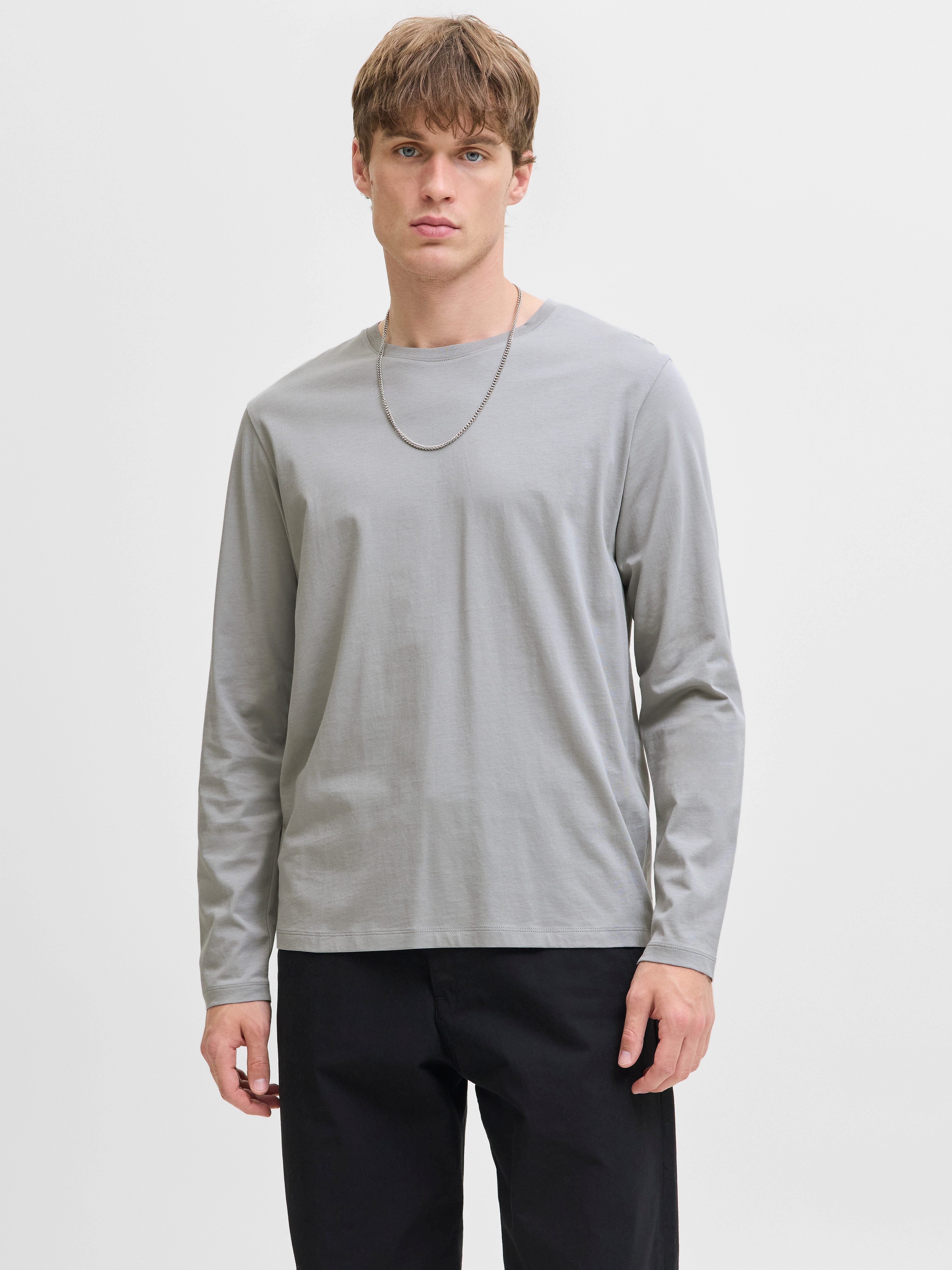 Jack & Jones Rundhalsshirt JJEORGANIC BASIC TEE LS O-NECK NOOS günstig online kaufen