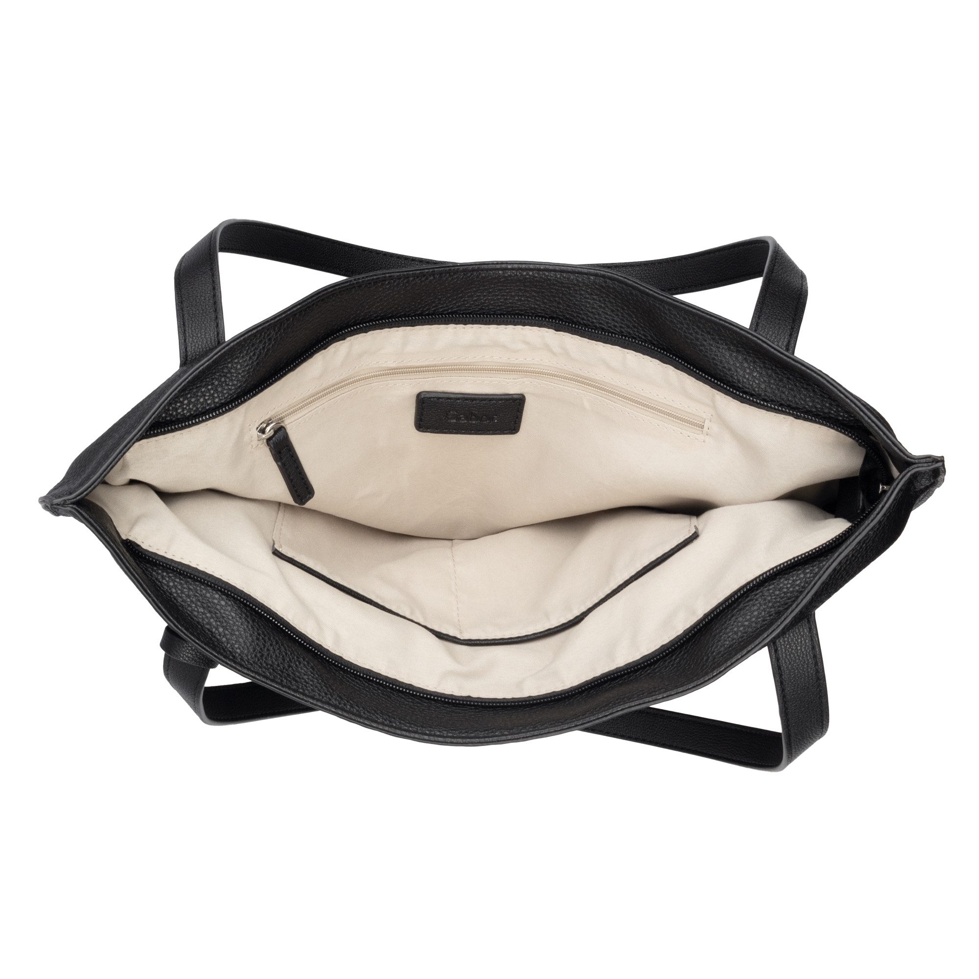 Gabor Shopper Elfie, aus fein genarbtem, glattem Kunstleder und mit einem Logo Rubber Patch