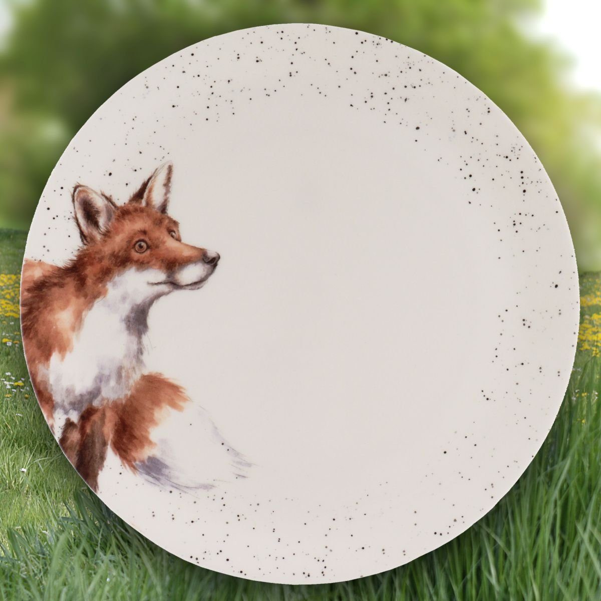 Wrendale Teller Wrendale Designs Porzellan-Speiseteller Fuchs ca. 26.5cm D