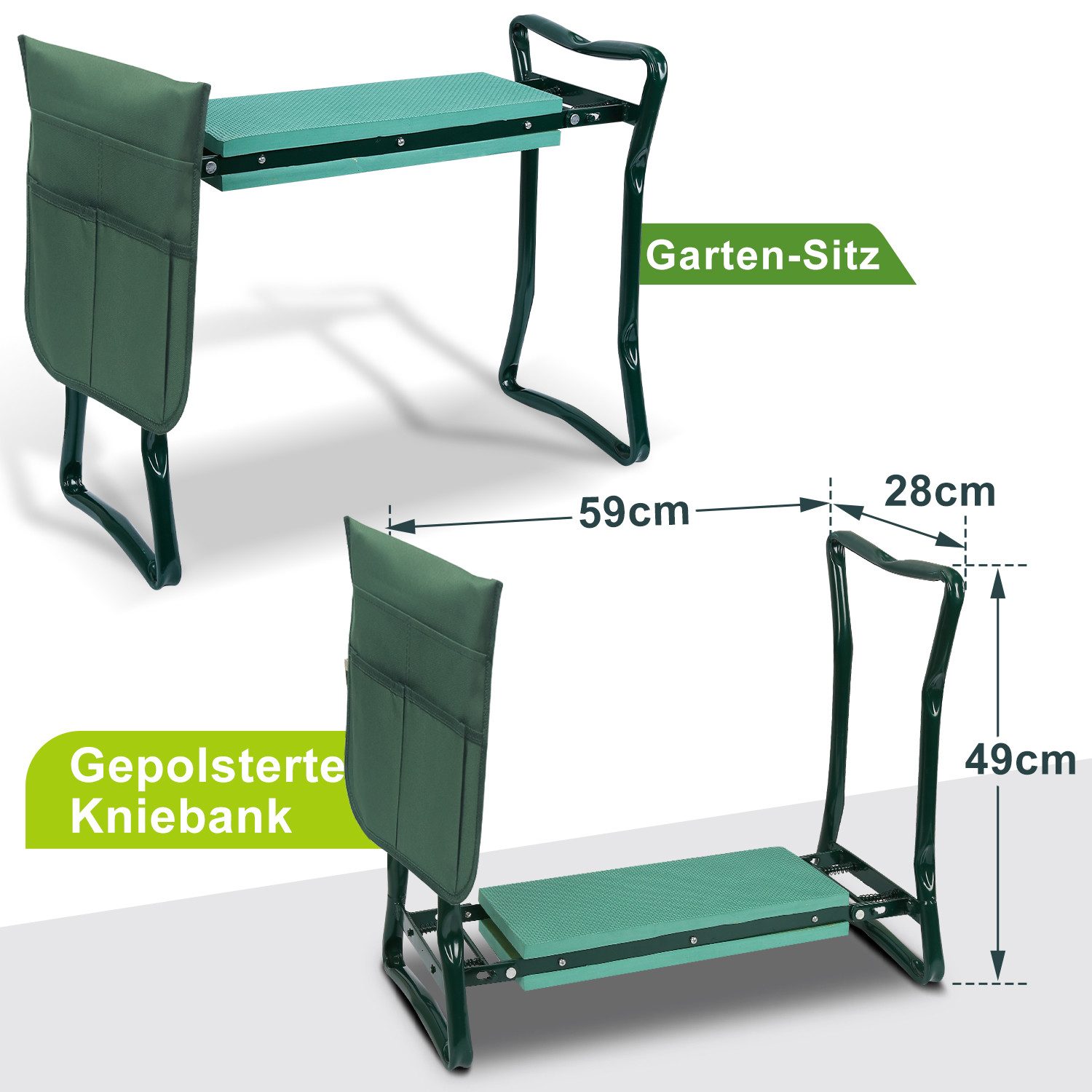Clanmacy Kniebank Arbeitshocker Kniebank für Gartenarbeit günstig online kaufen