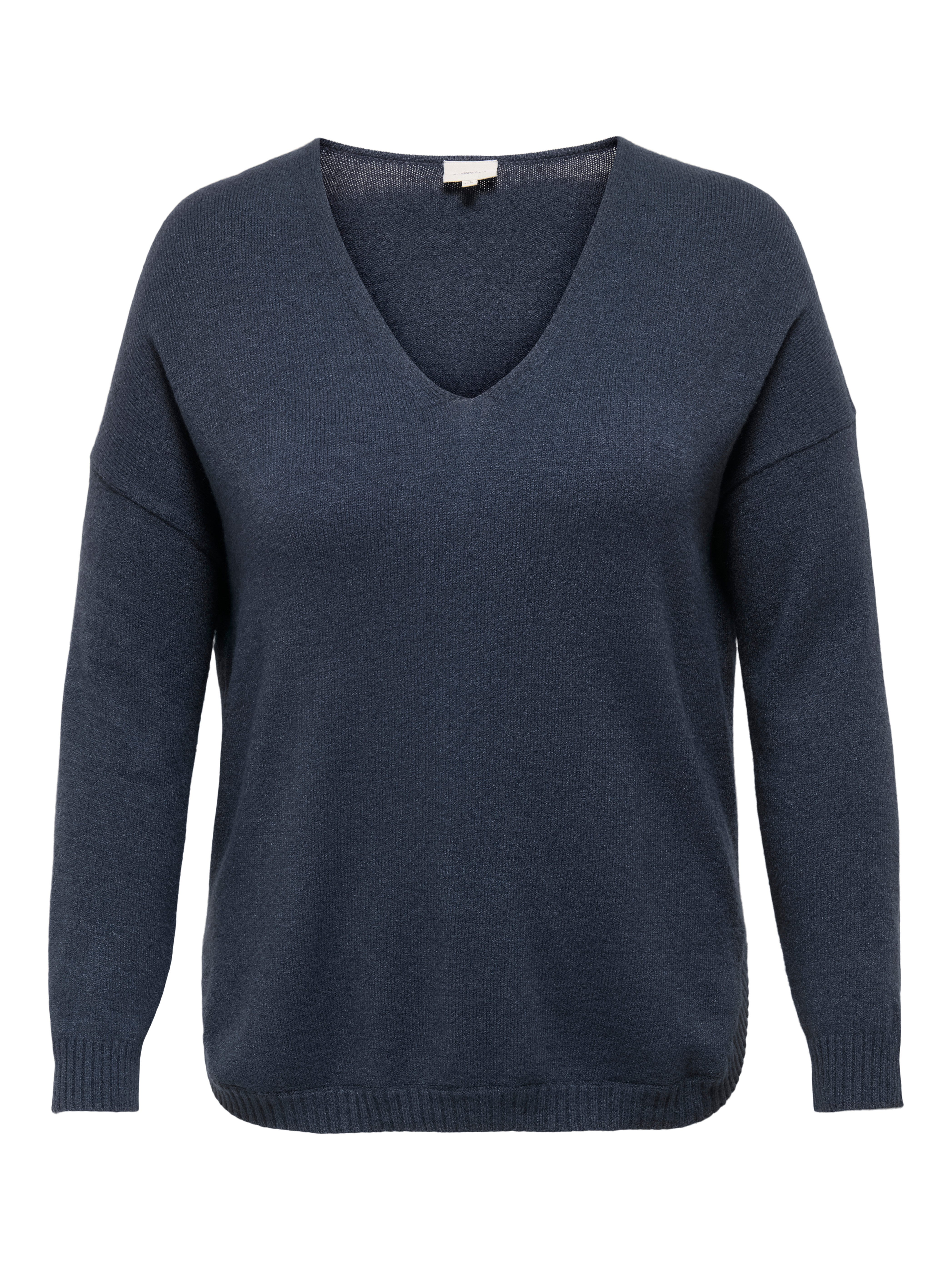 ONLY CARMAKOMA V-Ausschnitt-Pullover CARMARGARETA LS PULLOVER günstig online kaufen