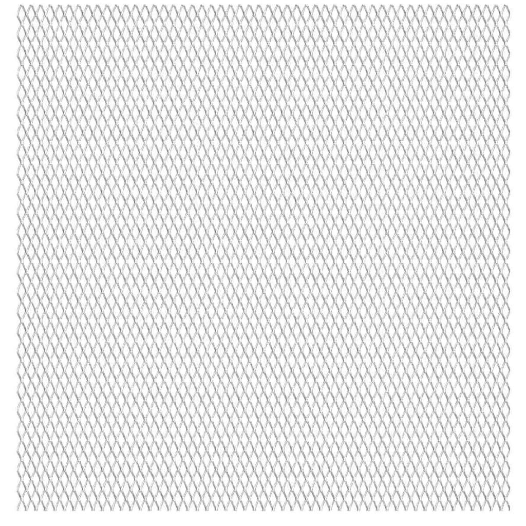 vidaXL Gartenzaun Gittermatte Streckmetall Edelstahl 100x85 cm 45x20x4 mm, (1-St)