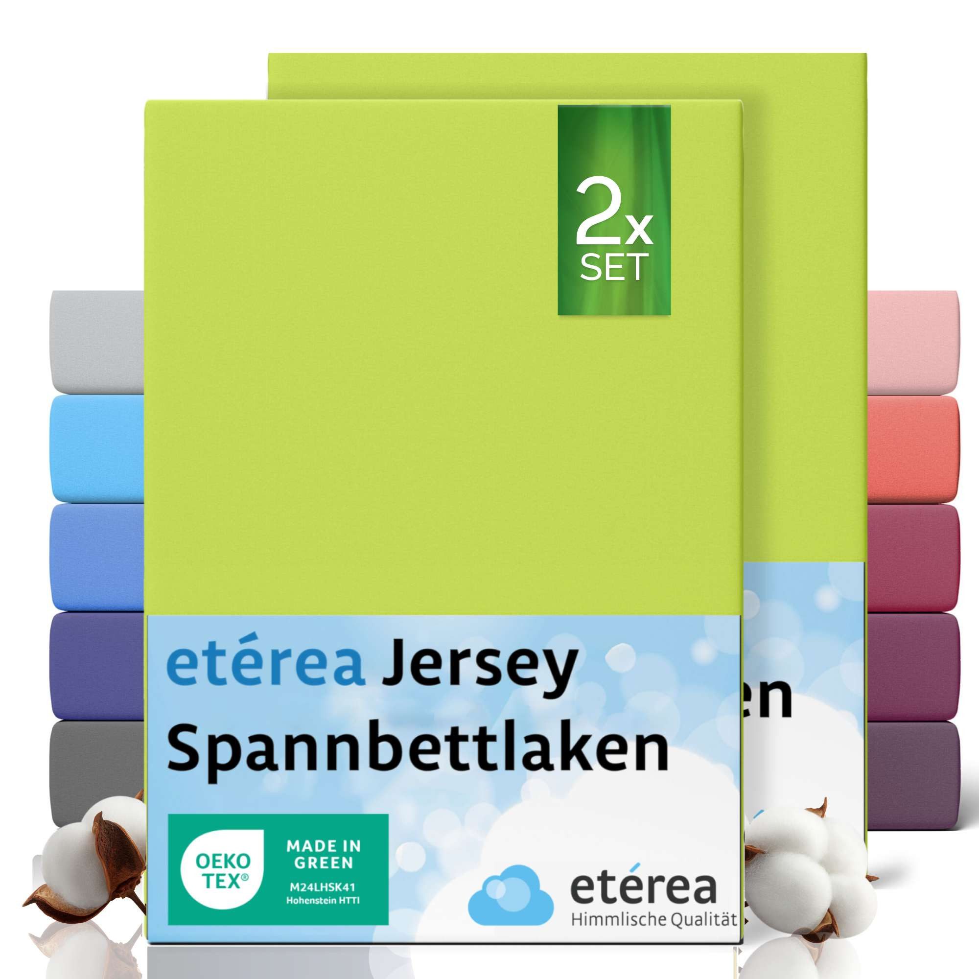 etérea Himmlische Qualität Spannbettlaken etérea Comfort Jersey Kinder Spannbettlaken, Jersey, Gummizug: rundum