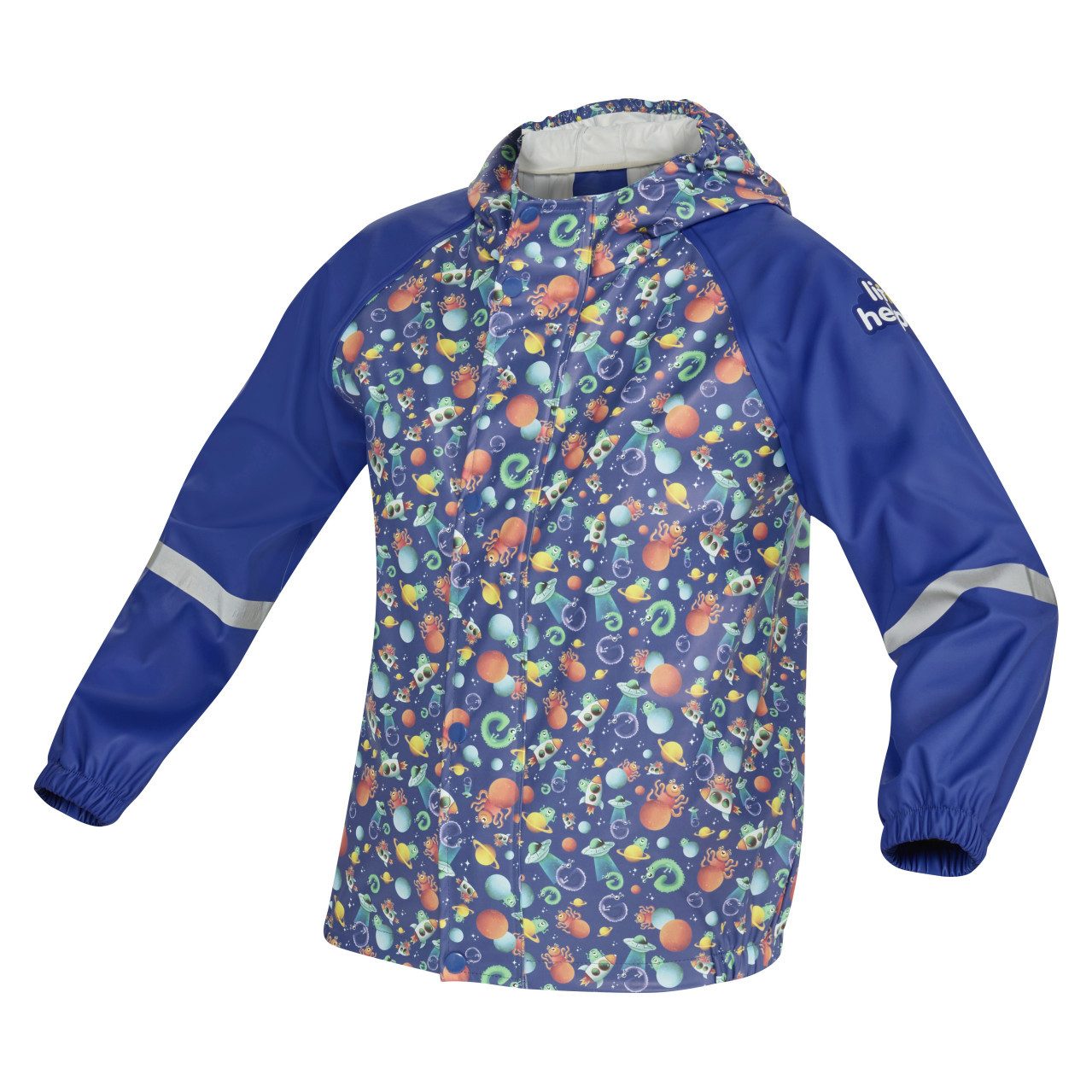 Gebol Regenjacke Gebol Regenjacke Little Helpers Weltall blau