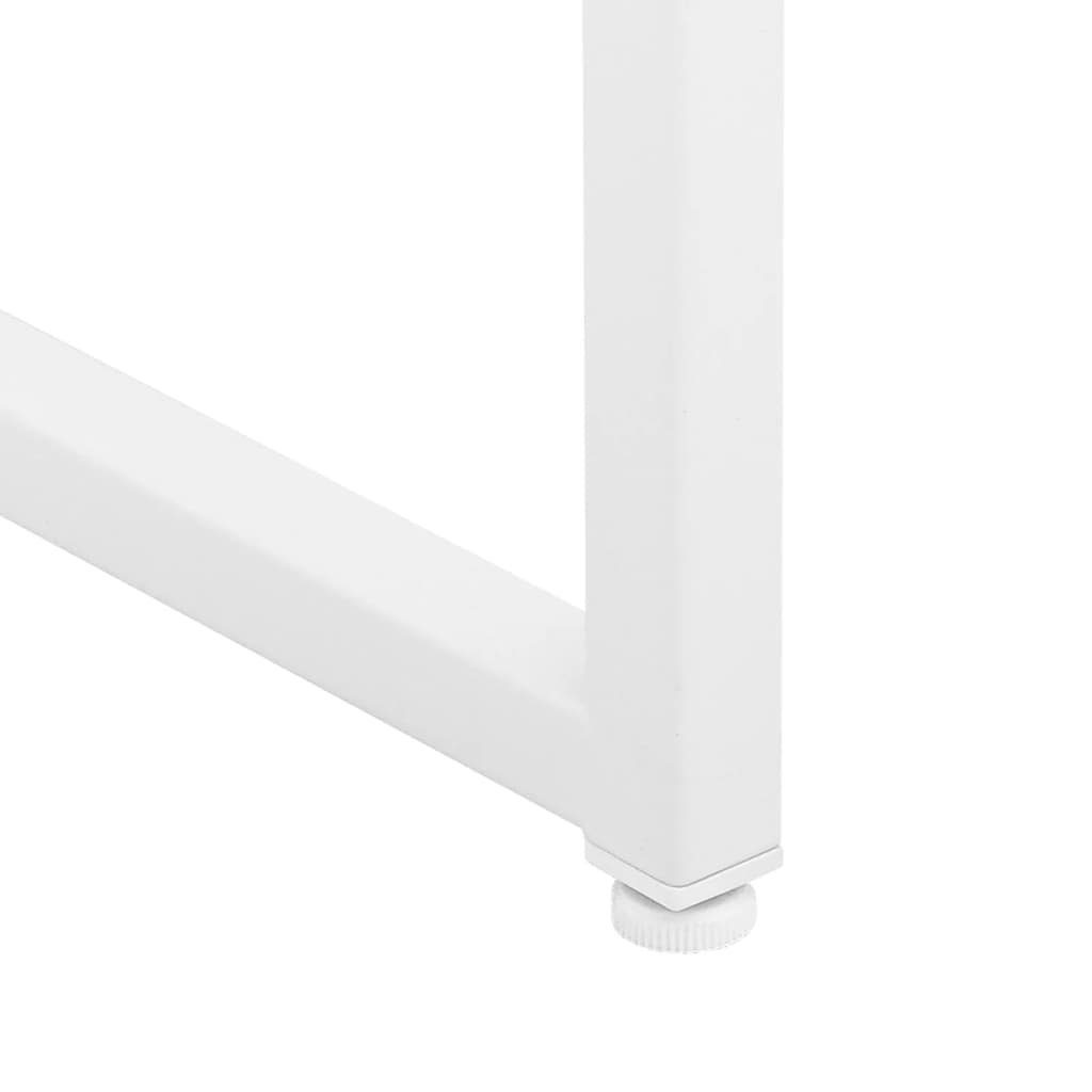 Weiß vidaXL (1-St) cm Stahl 80x35x100 Fächerschrank Highboard
