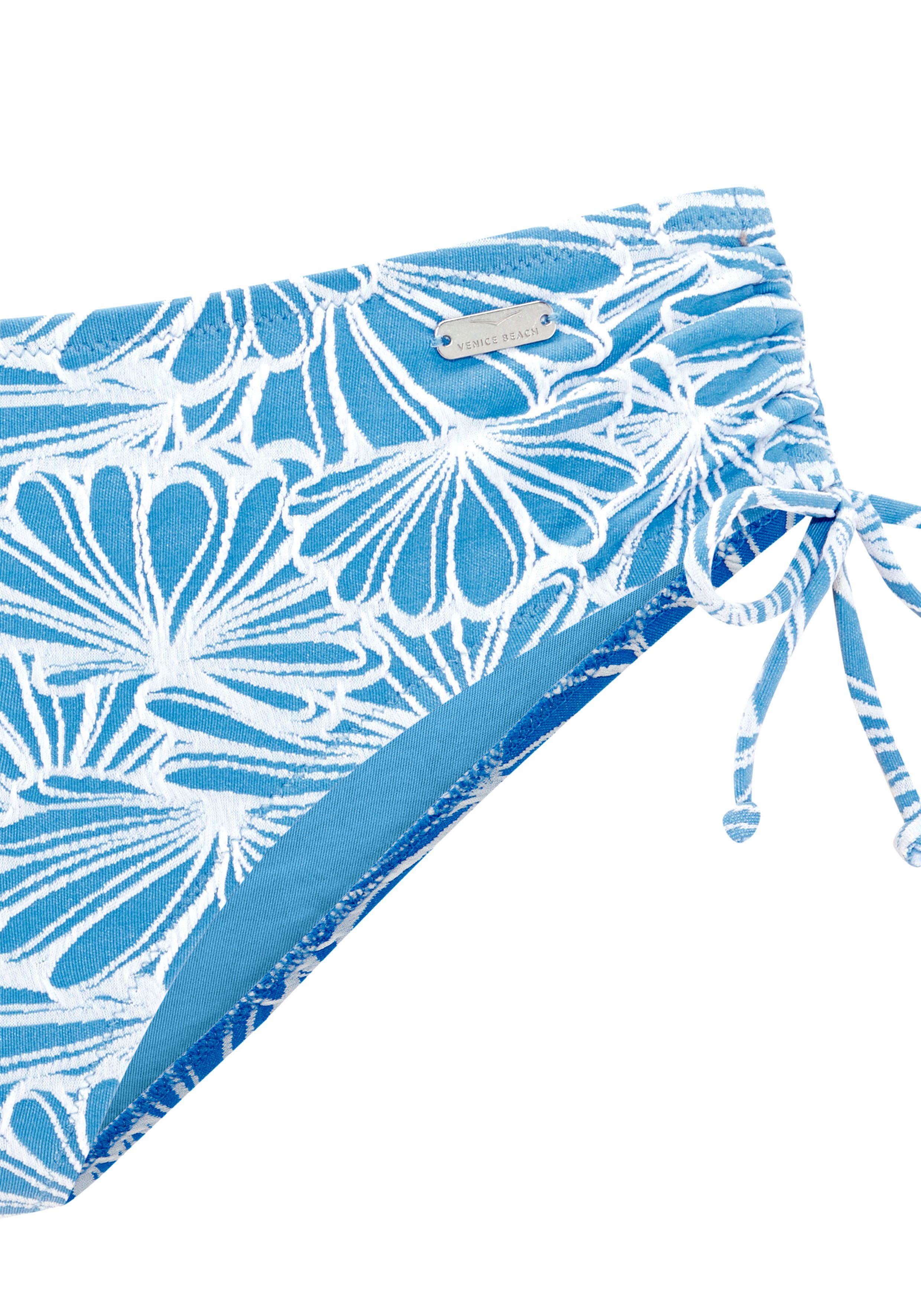 Venice Beach Bikini-Hose Peony in höherer Schnittform und modischer Struktu günstig online kaufen