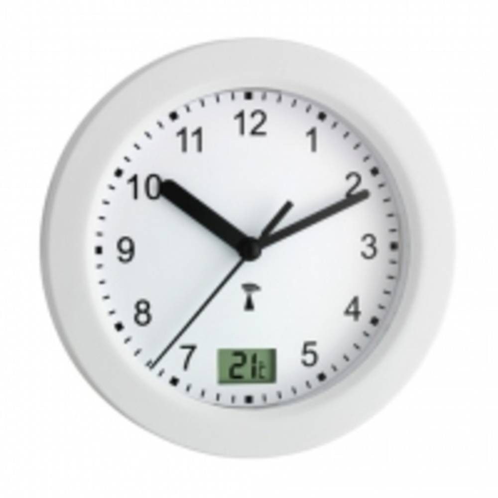 TFA Dostmann Wanduhr Funk-Badezimmer-/Feuchtraumuhr (Badezimmer-/Feuchtraum günstig online kaufen
