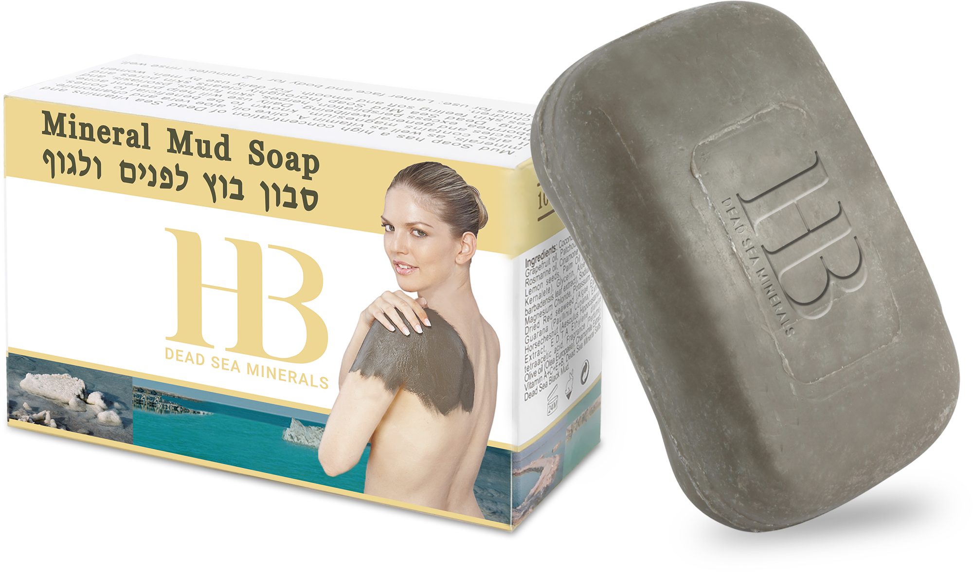 Rohseife Health&Beauty Mineral-Seife mit Totes Meer Schlamm – 125gr