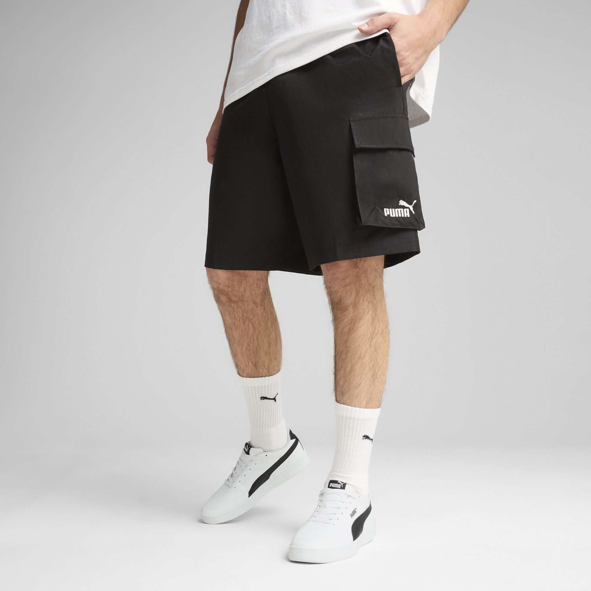 PUMA Shorts Essentials No.1 Logo 9" Gewebte Cargoshorts Herren günstig online kaufen