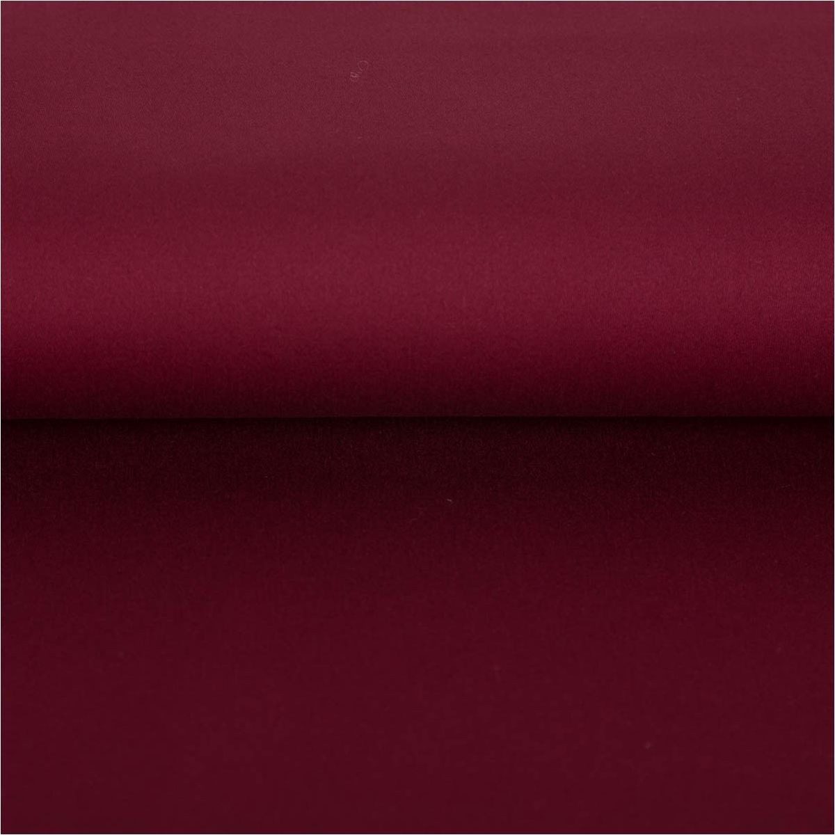 SCHÖNER LEBEN. Stoff Baumwollstoff Meterware Satin Spandex bordeaux rot 146cm, atmungsaktiv