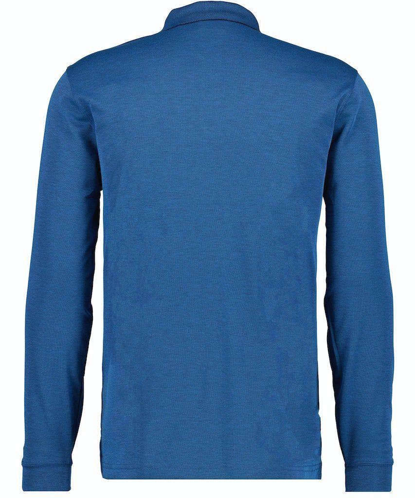 BLAU / Polo Ragman 765 knit / zip He.Polo RAGMAN LS soft T-Shirt