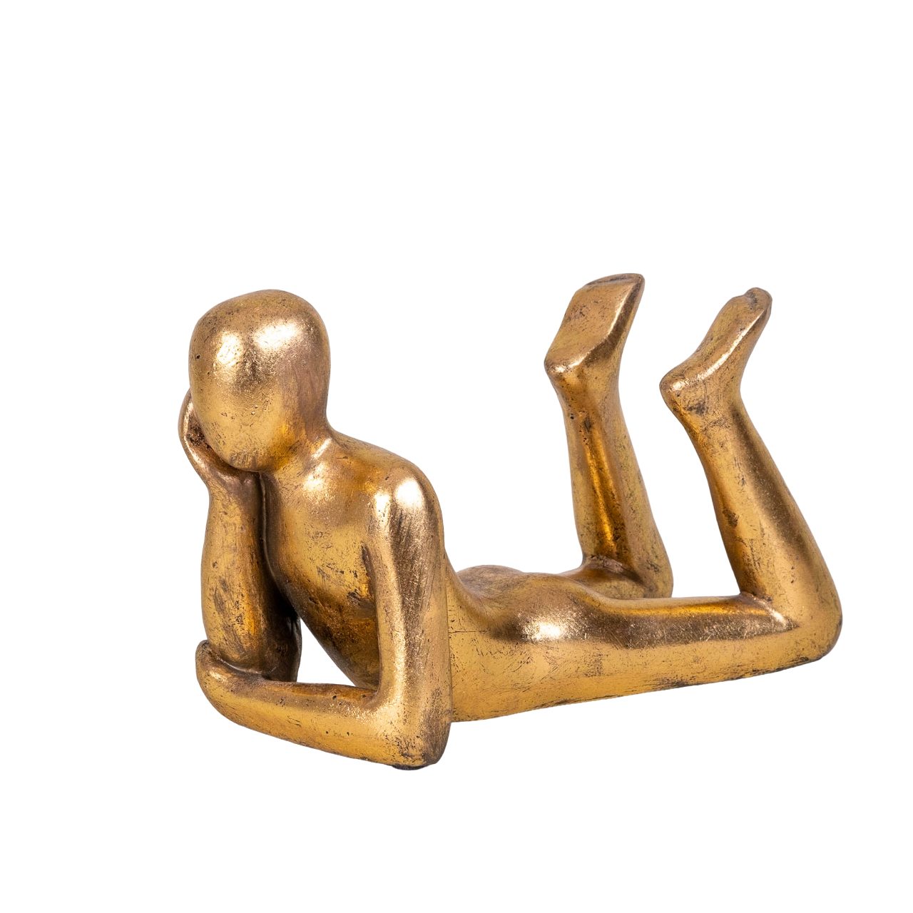 IDYL Dekofigur IDYL Moderne Skulptur Figur Sandsteinguss "Lying Man", Diese Figuren fallen auf durch ihre Schlichtheit und Eleganz