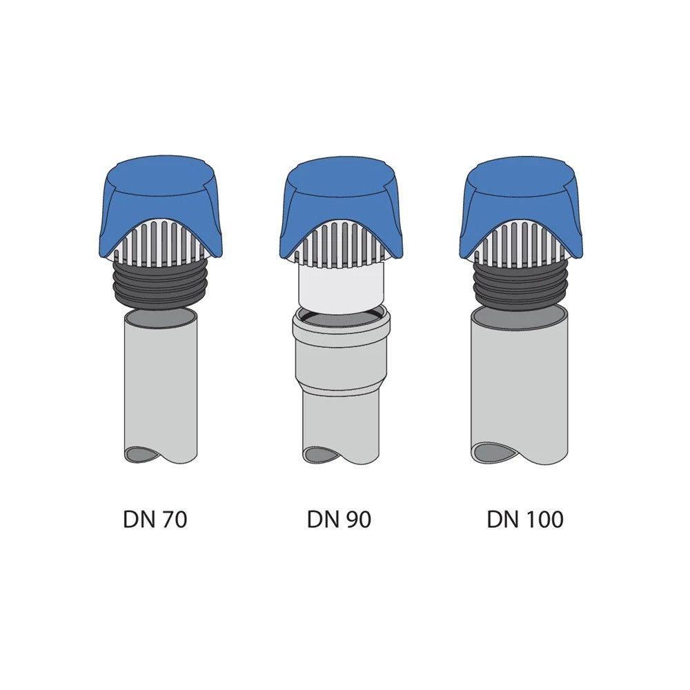 SANIT Ablaufventil Rohrbelüfter SANIT ABU Abwasser Ventilair DN 70 / 90 / 100, für DN 70 / 90 / 100