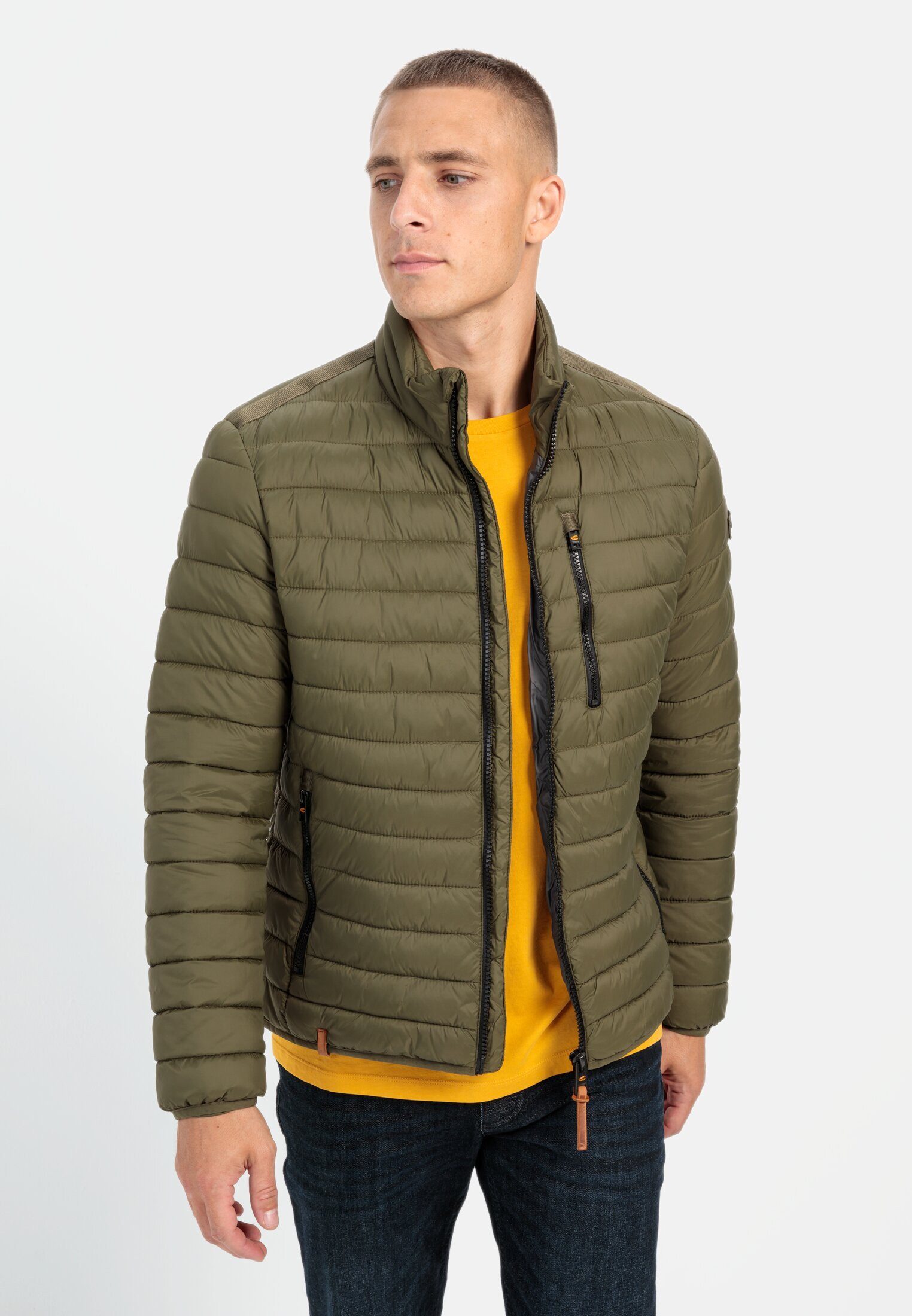 camel active Blouson ohne Daune aus recyceltem Polyester Markenlabel günstig online kaufen