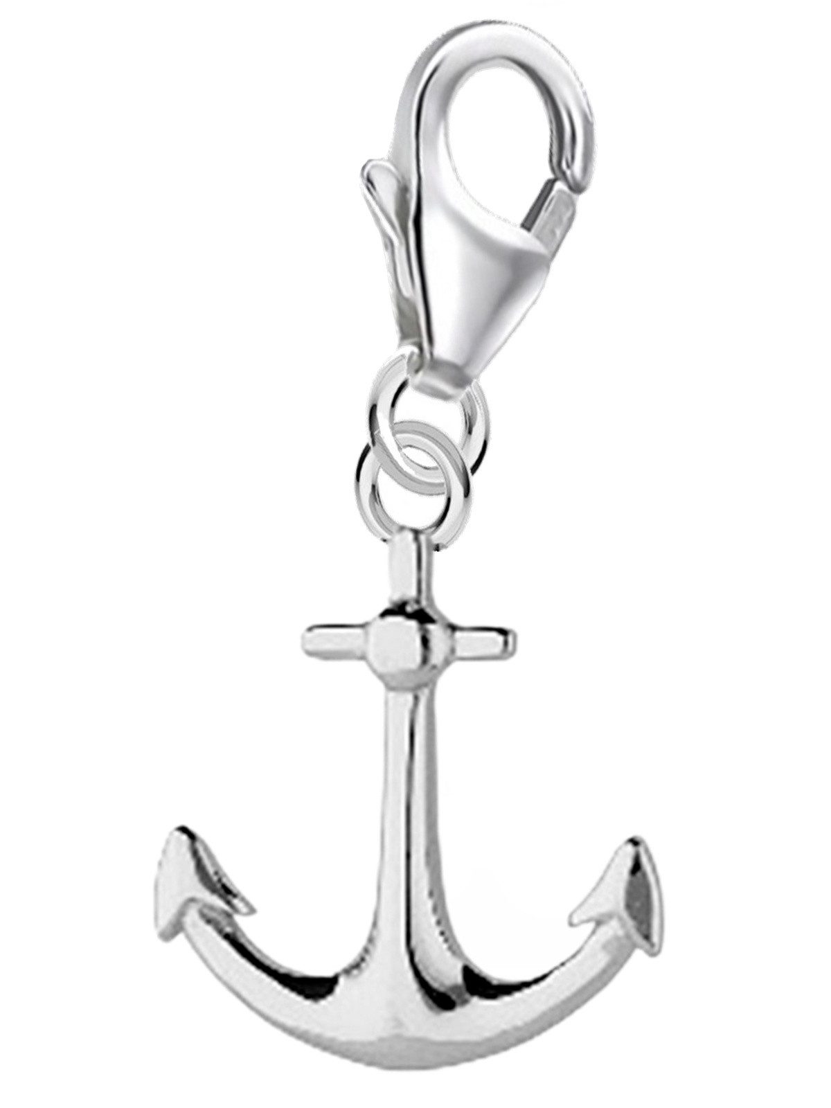 Goldene Hufeisen Charm Anker Charm Anhänger Silber Anker 925 Sterling Armband Karabiner, Silberschmuck Charms für Damen