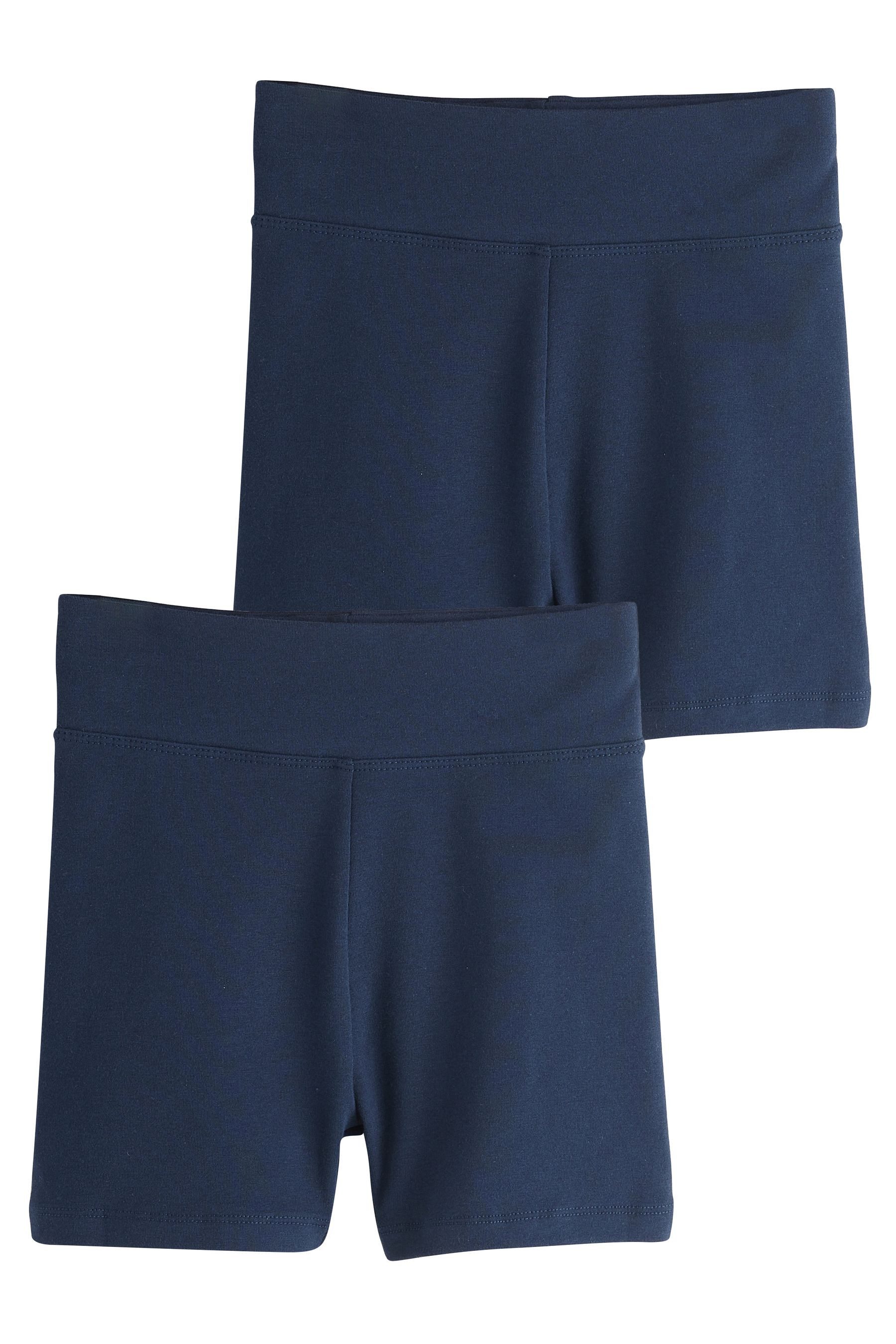 Shorts 2er-Pack Radlershorts mit hohem Bund und Stretch