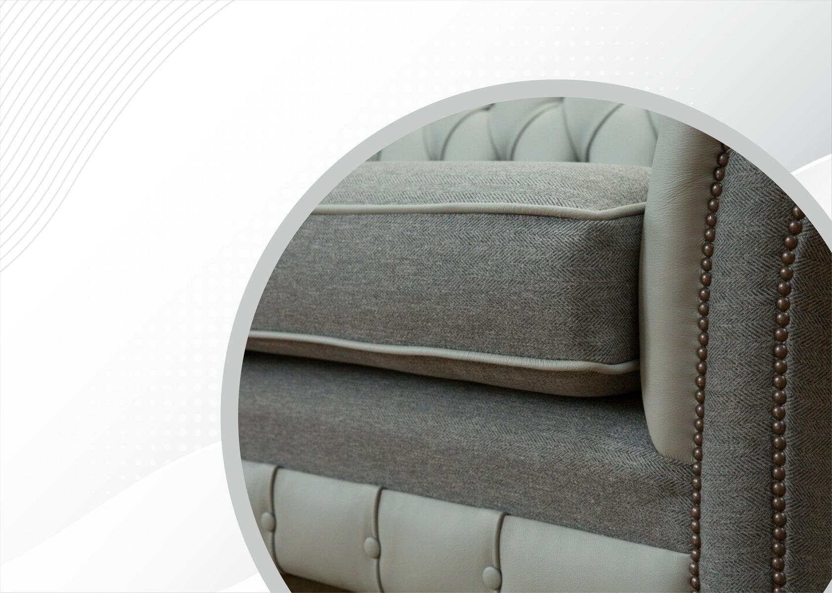 JVmoebel Chesterfield-Sofa, 225 Design Chesterfield Couch cm Sitzer 3 Sofa