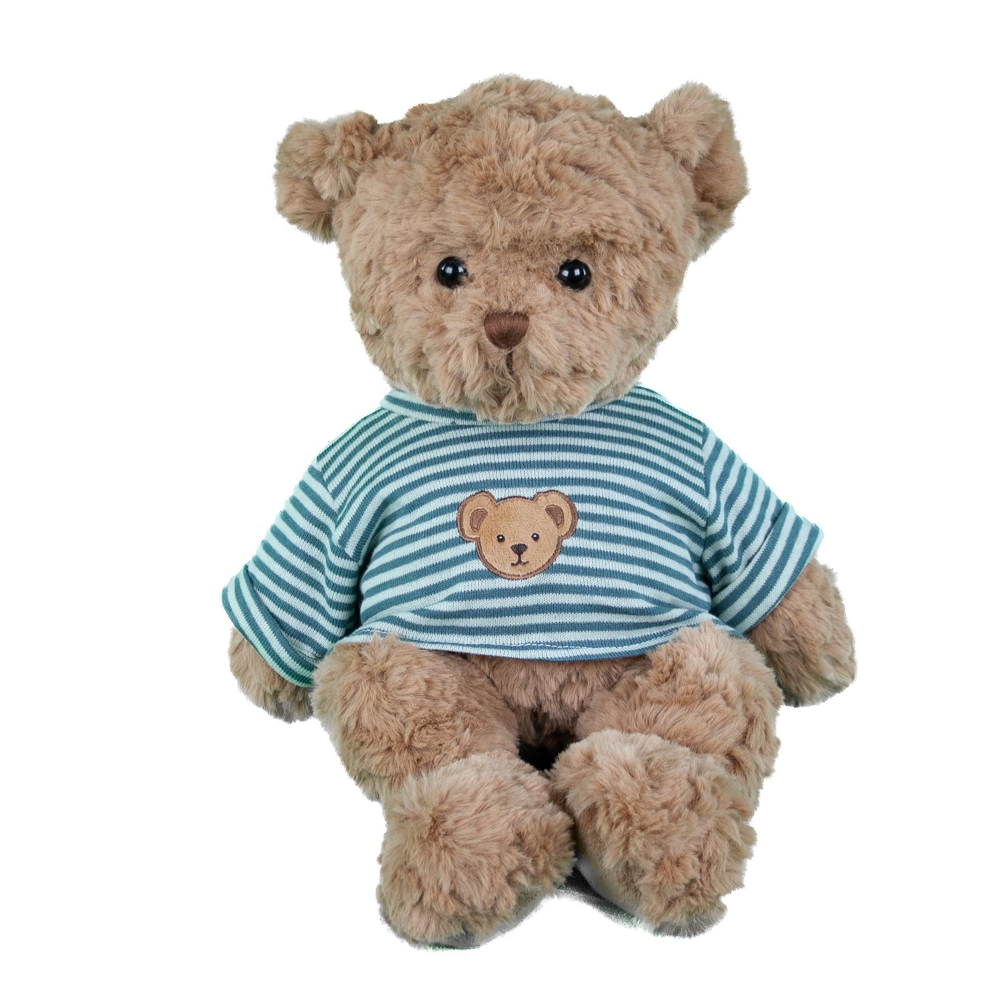 Bukowski Kuscheltier Bukowski Teddybär Joly braun/blau mit T-Shirt 35 cm