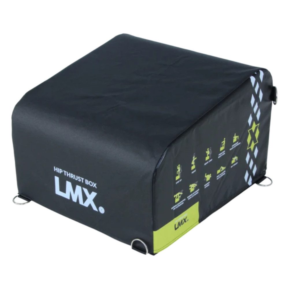 Lifemaxx Trainingsstation Lifemaxx LMX Hip Thrust Box Schwarz-Gelb 60x55x30-40 cm