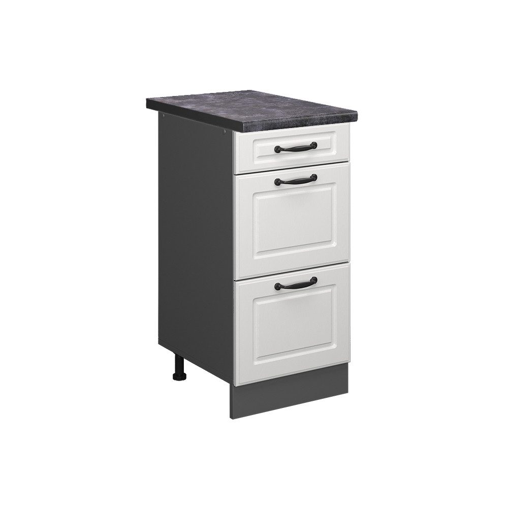 Vicco Unterschrank R-Line, Weiß Landhaus/Anthrazit, 40 günstig online kaufen