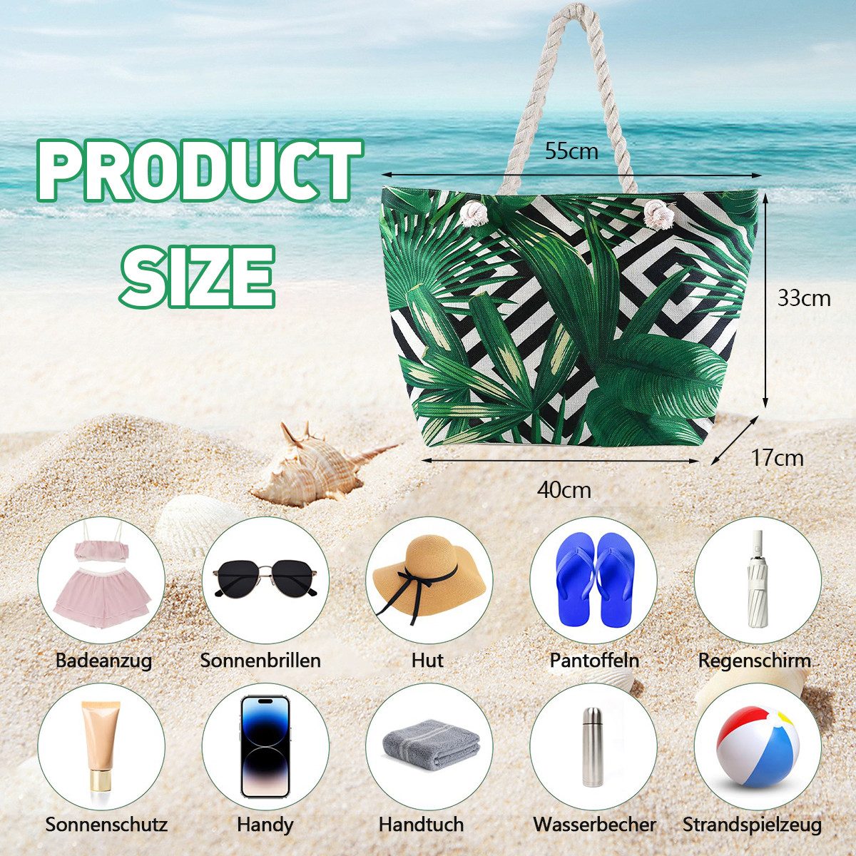 ZEUOPQ Strandtasche Strandtasche Familie Strandtasche Shopper günstig online kaufen