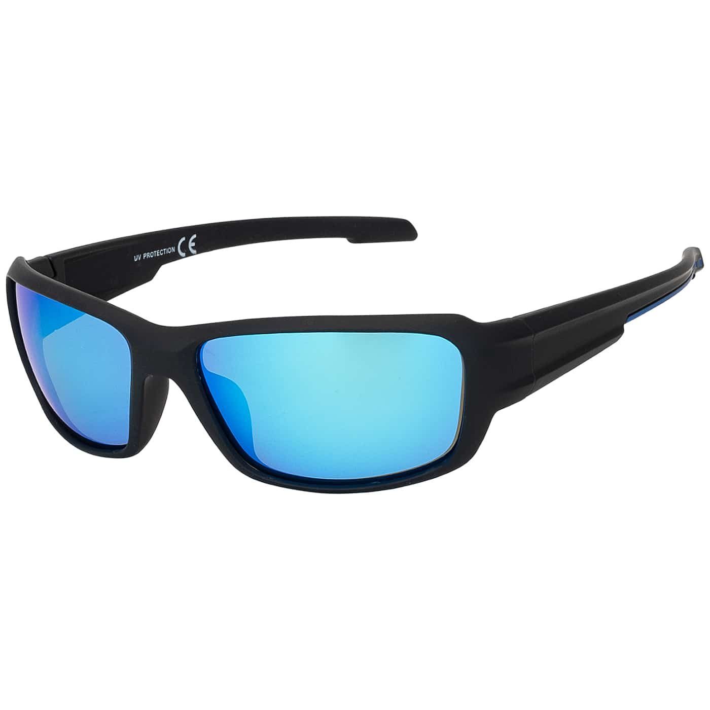 BEZLIT Eyewear Sportbrille Unisex Sportliche Designer Sonnenbrille, (1-St), mit roten grünen, blauen und schwarzen Linsen