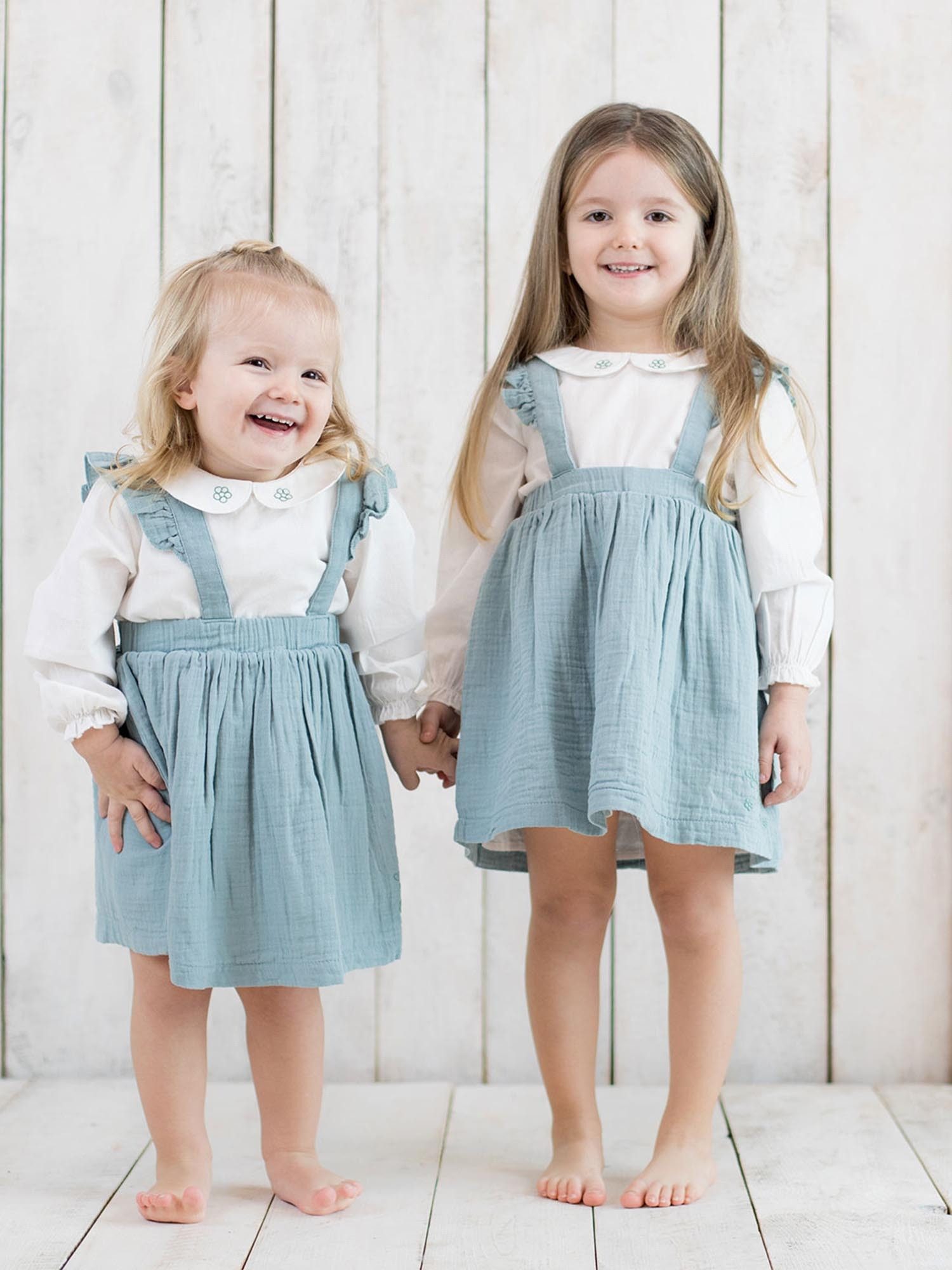 OrganicEra Sommerkleid Baby Kleid Musselin mit Rüschen, Bio-Baumwolle (Einzelstück, 1-tlg) GOTS-zertifiziert