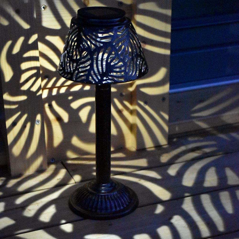 Globo LED Lampe Terrassen Steck Garten fest Tisch Solar Leuchte verbaut, Solarleuchte, LED LED-Leuchtmittel Weg